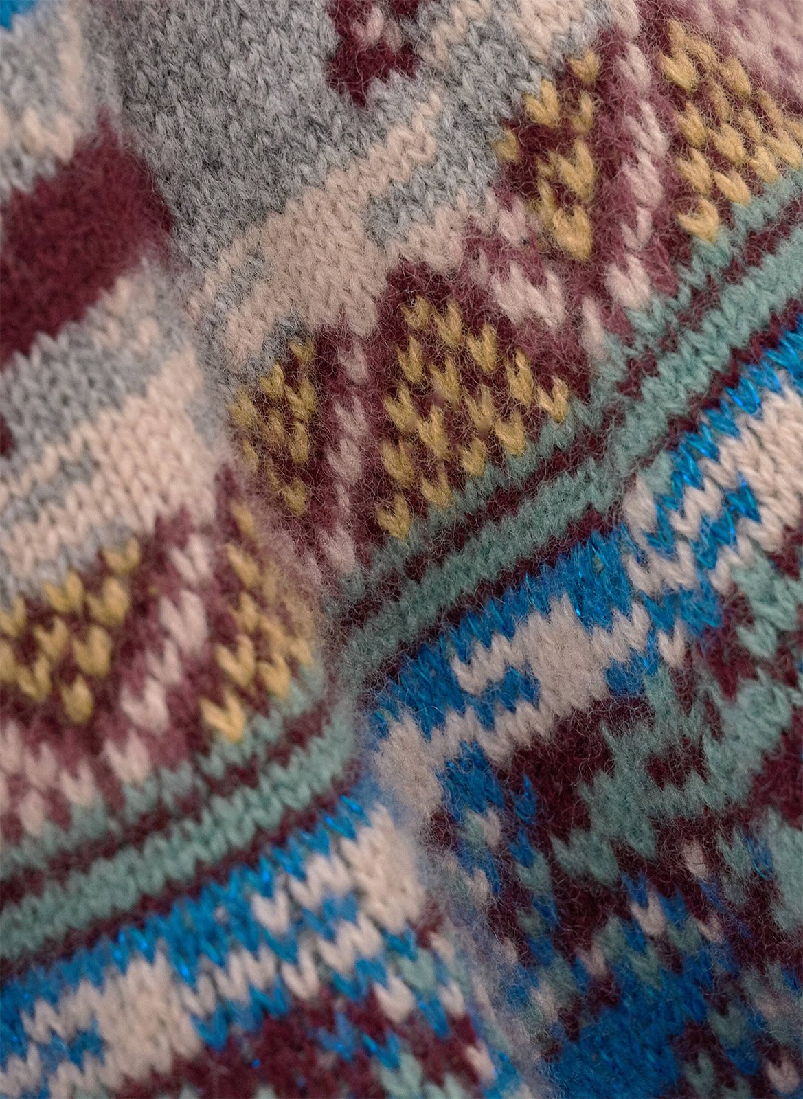 Cardigan droit col rond imprimé maja BA&SH Multicolore