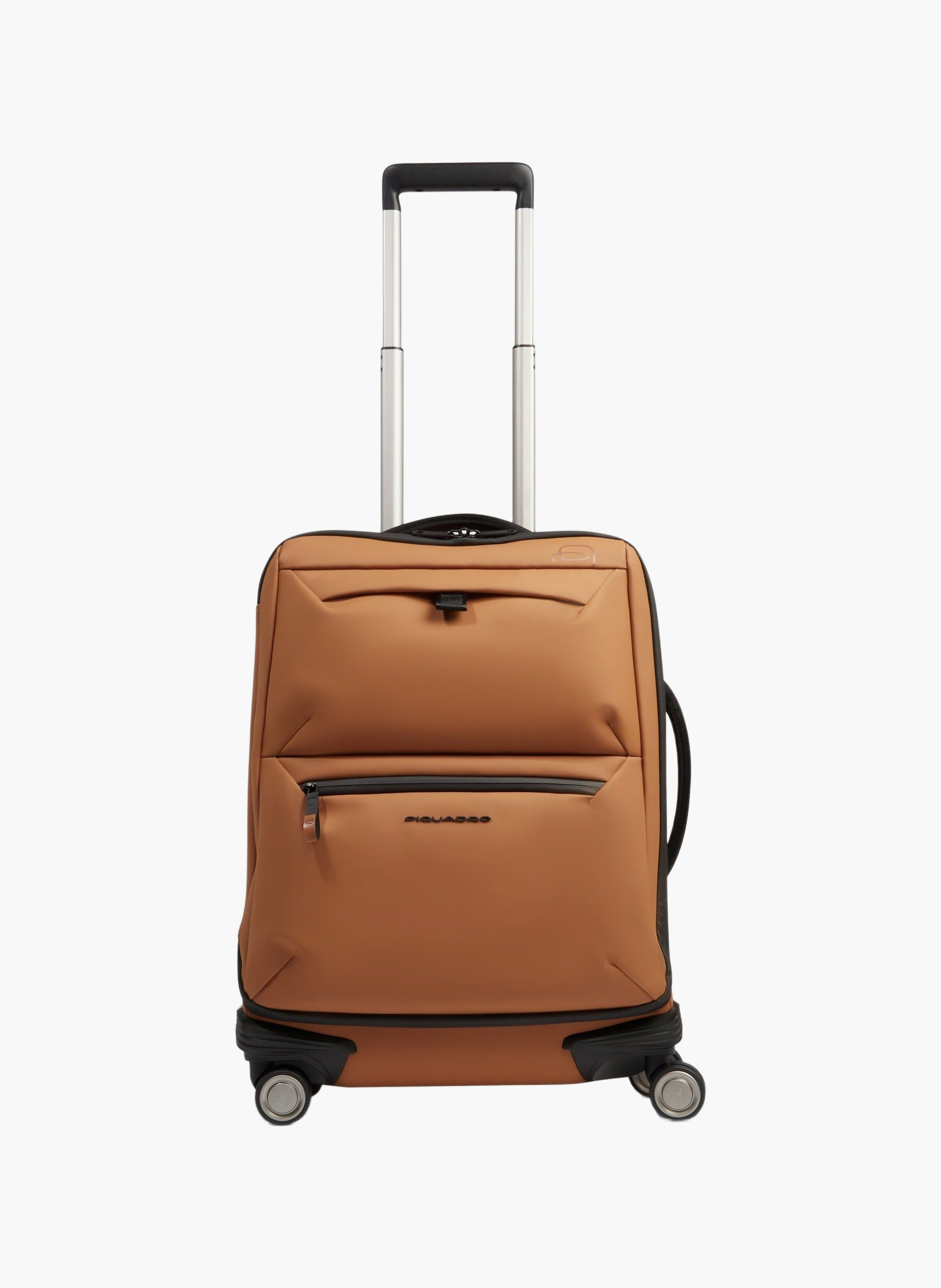 Valise cabine mince déperlante à 4 roues PIQUADRO Marron