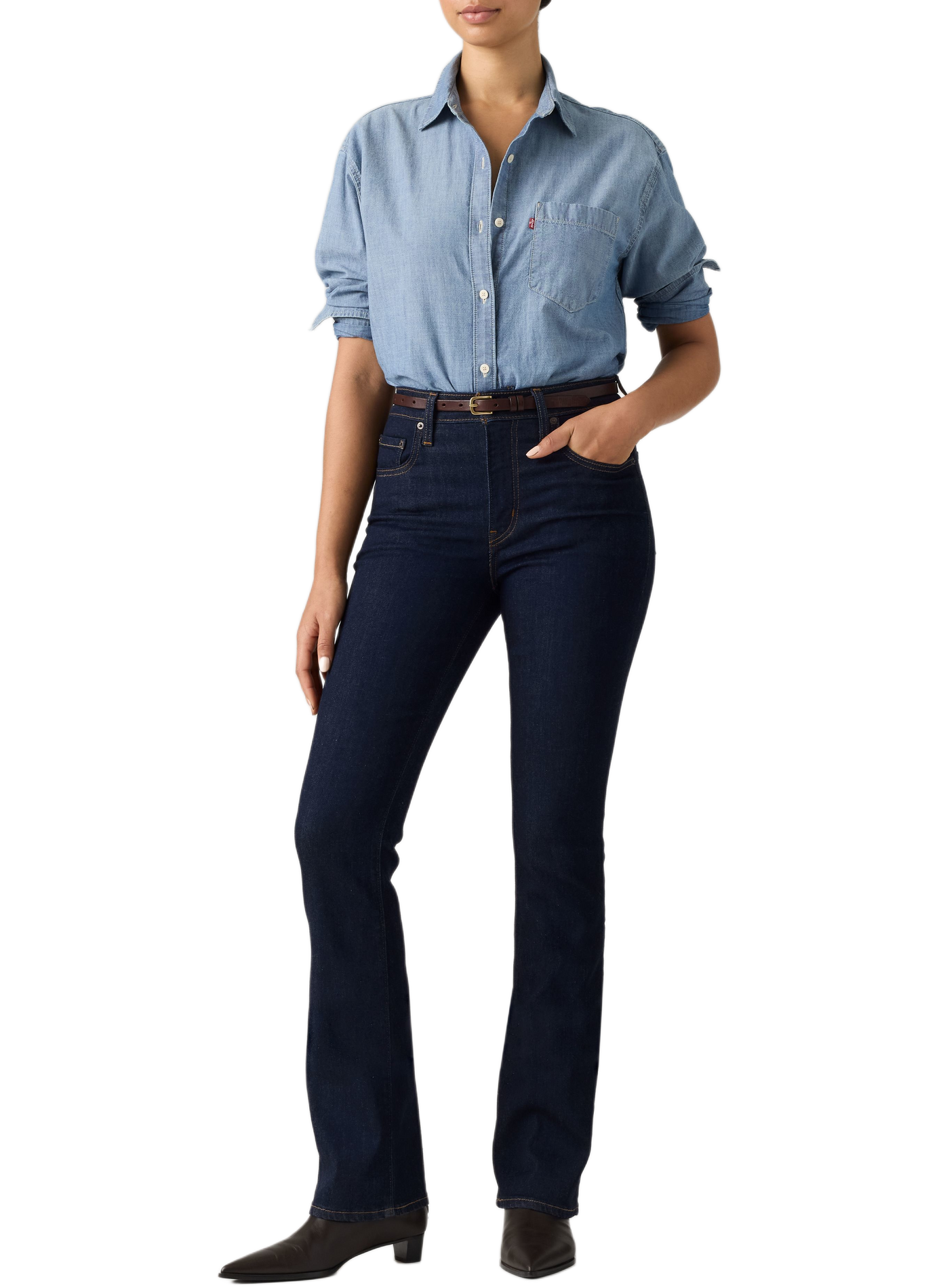 Skinny Jeans aus Baumwollmischung LEVI'S Blau