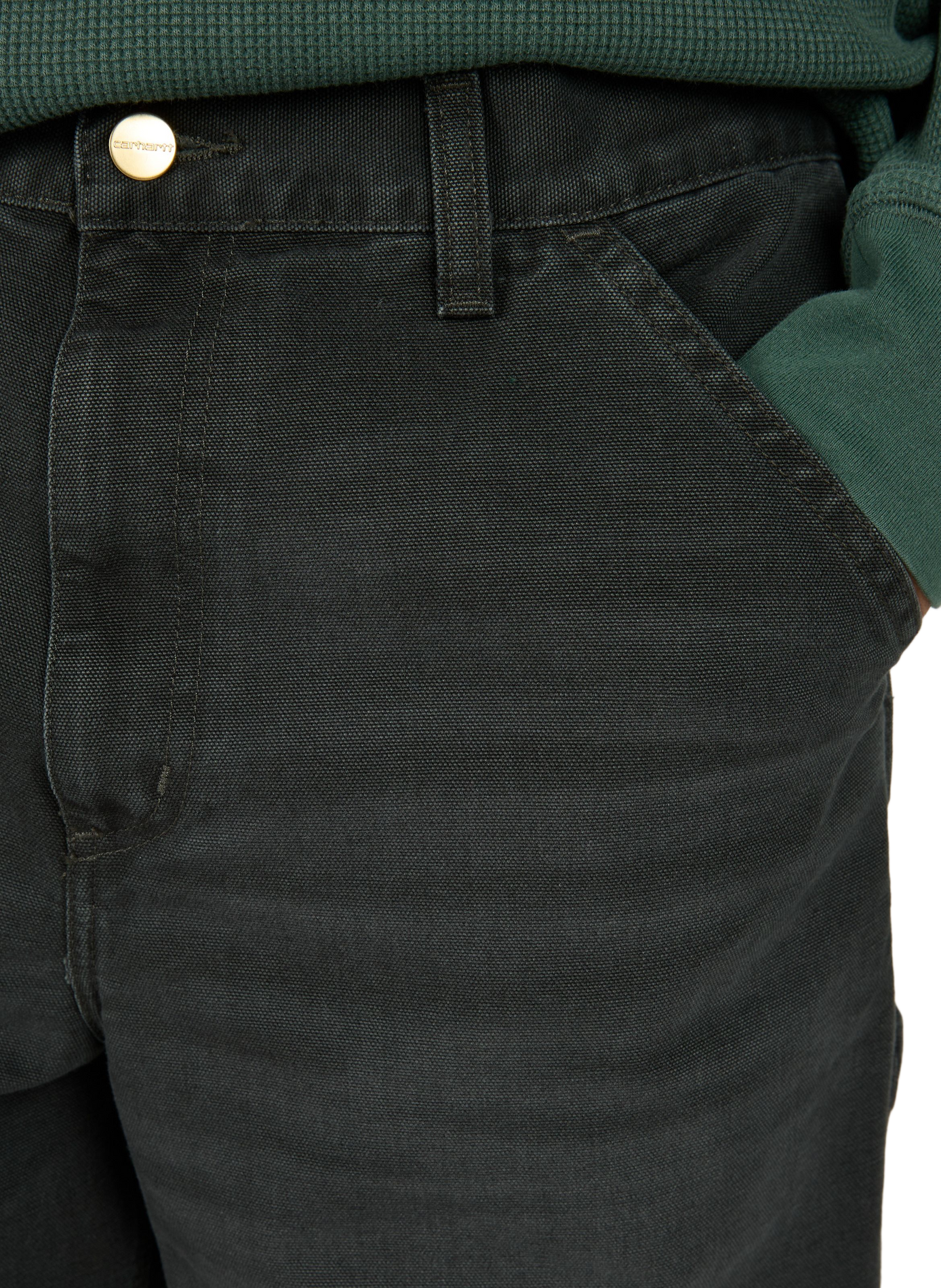Pantalon uni en coton CARHARTT WIP Vert