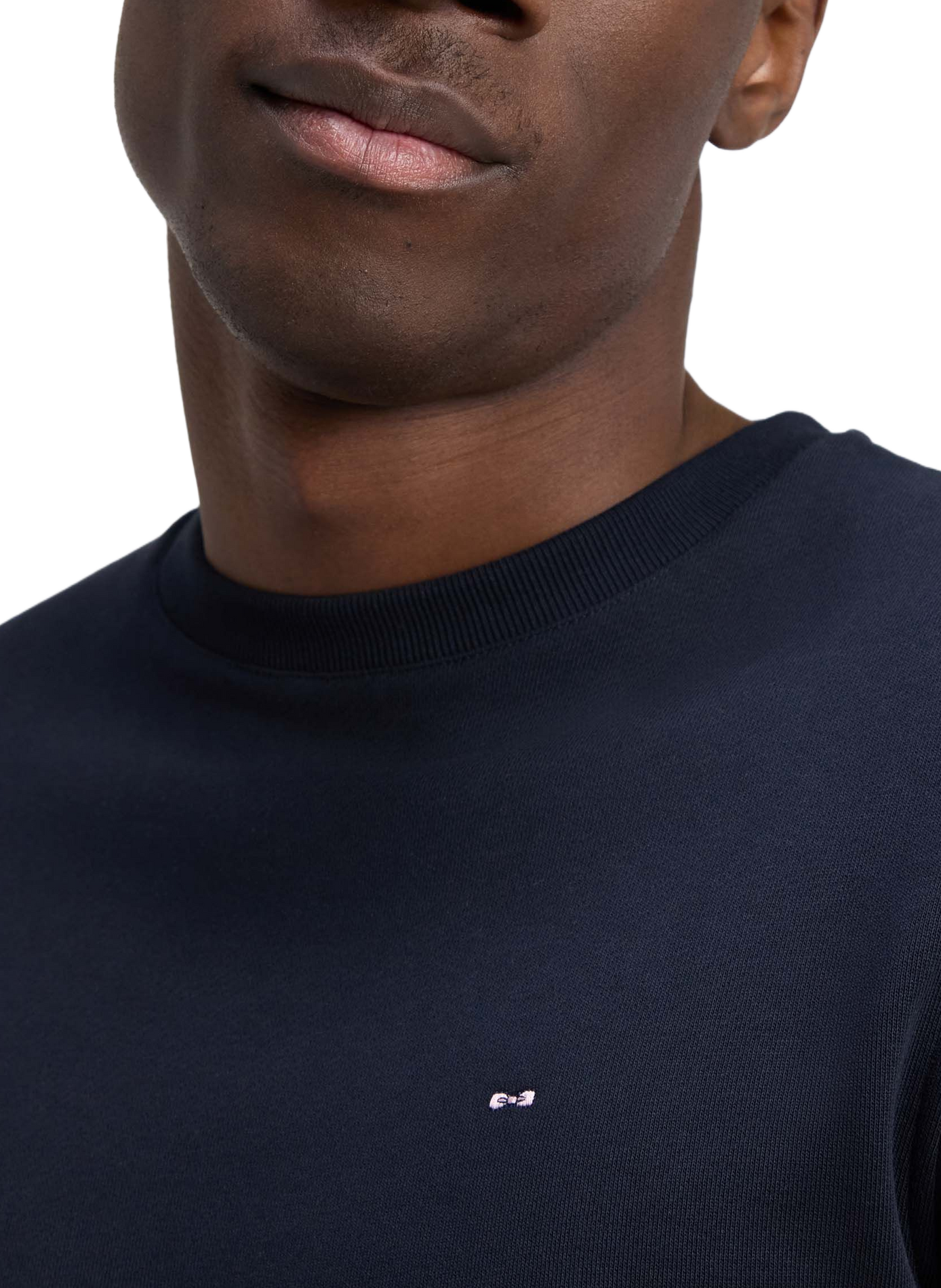 Sweat col rond en coton EDEN PARK Blauw