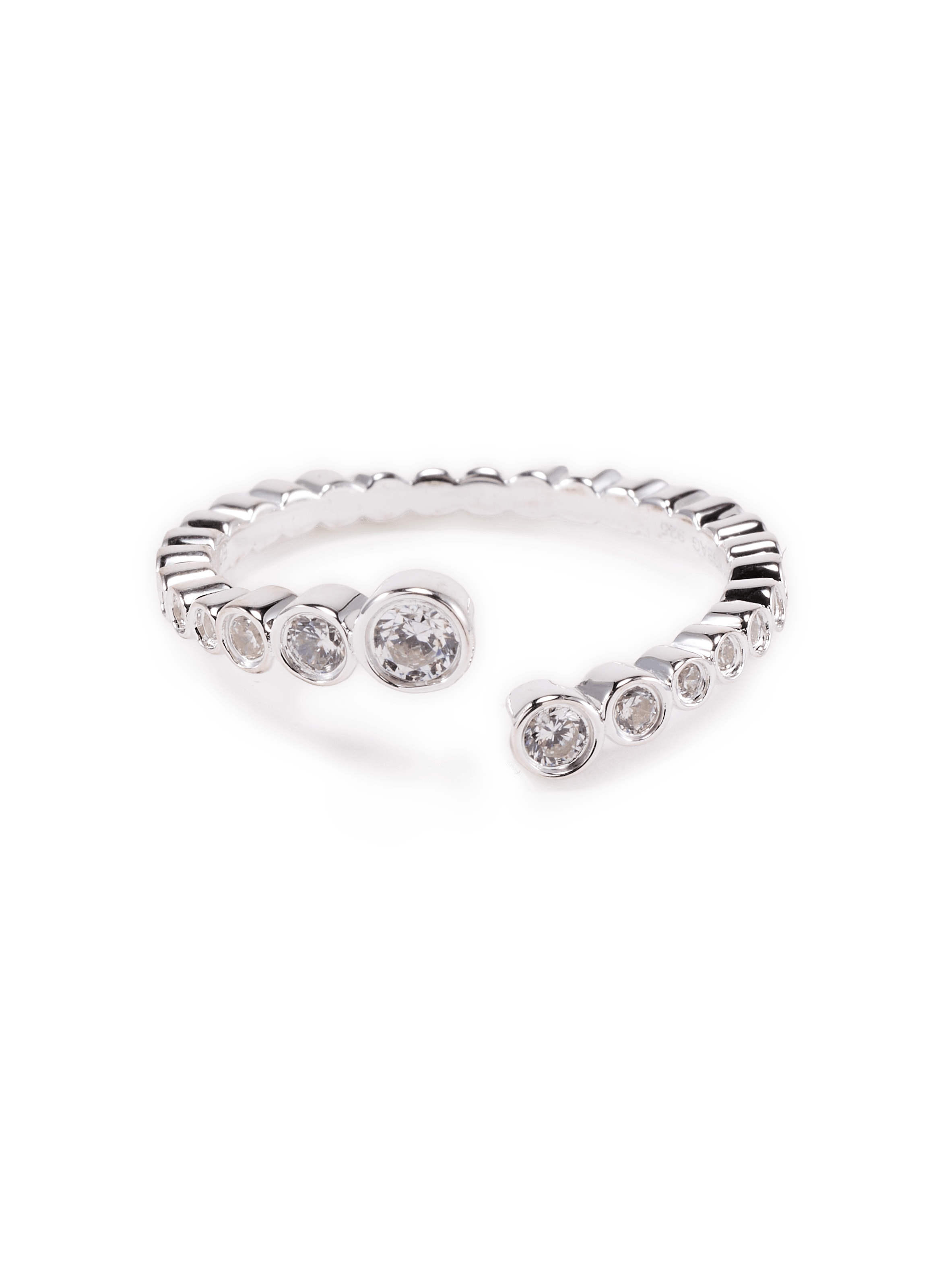 Bague ajustable en argent mélangé RAGBAG Golden