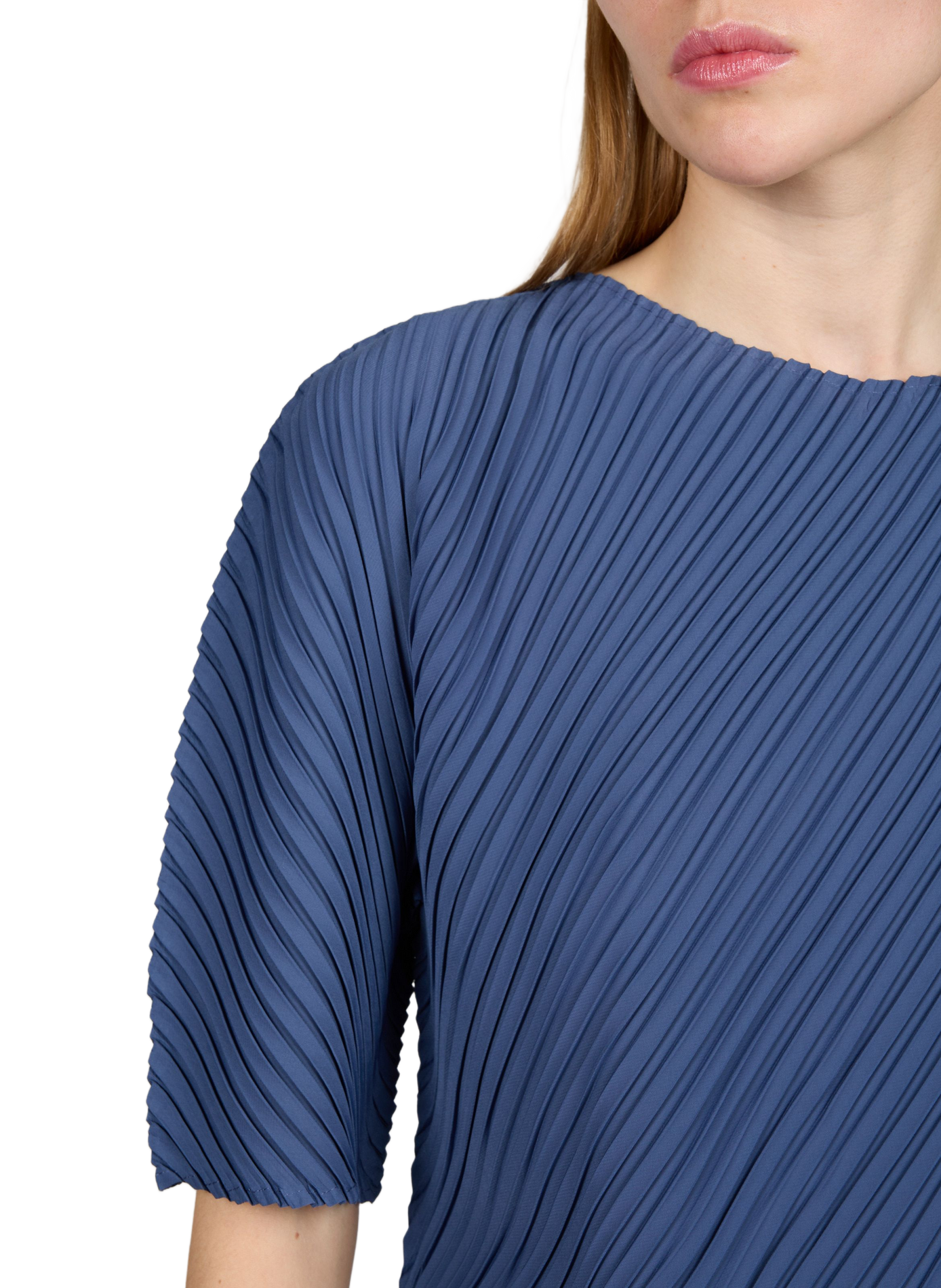 Loose pleated top ADOLFO DOMINGUEZ Blue