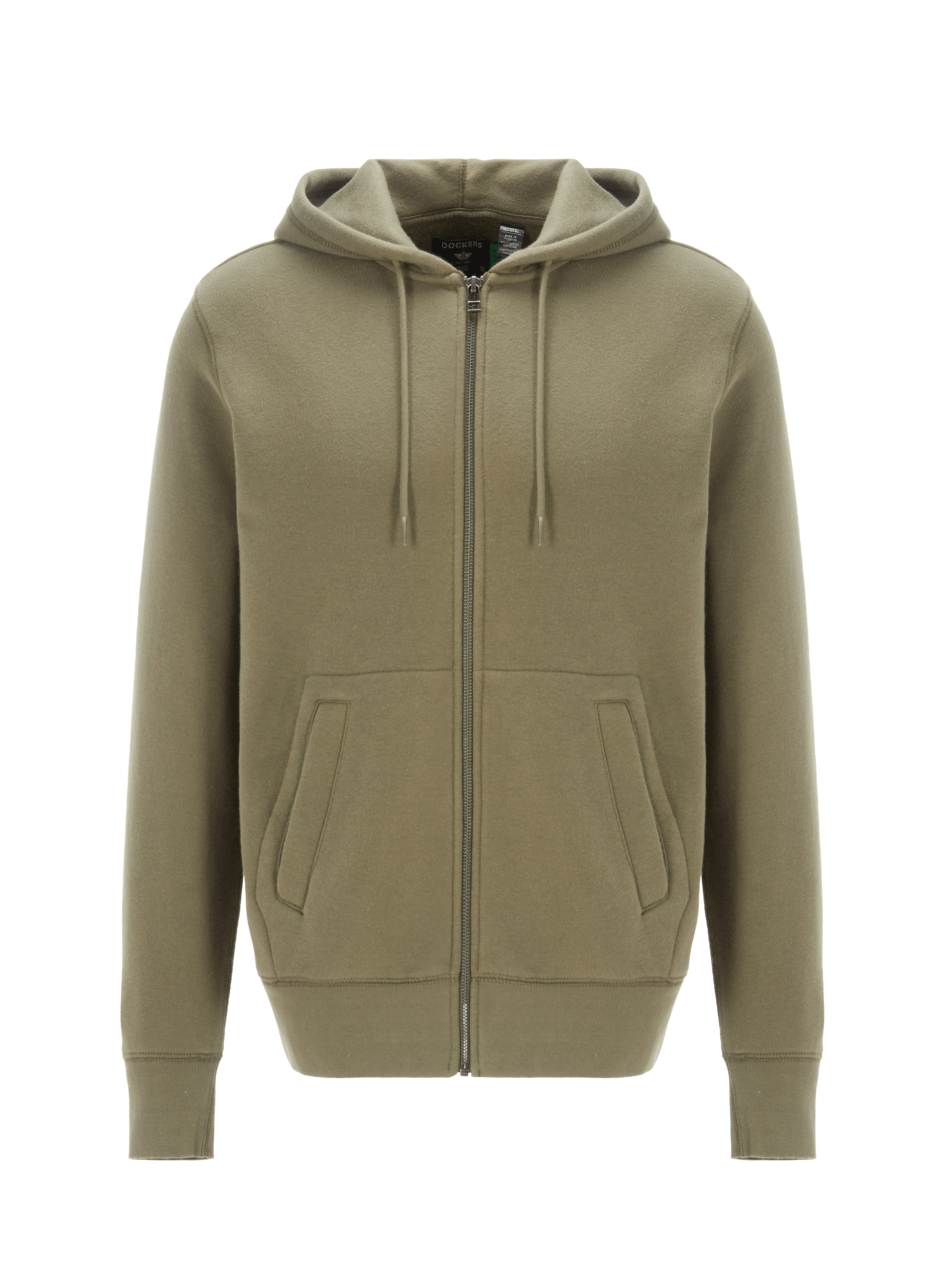 Hoodie zippé en coton mélangé