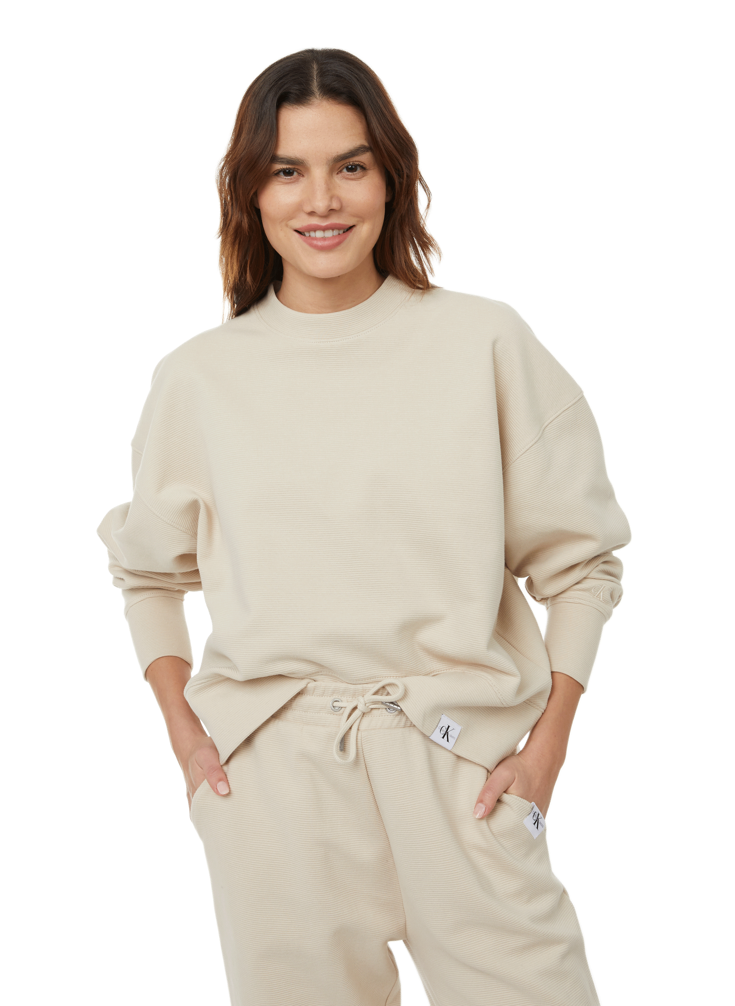 Maglione in cotone biologico CALVIN KLEIN Beige