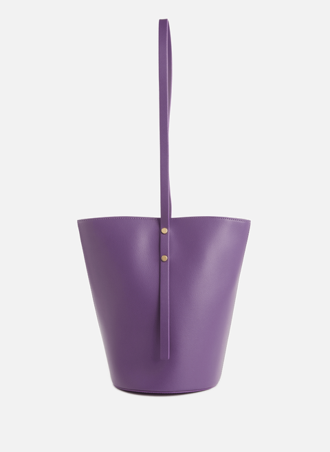 Violet leather bucket bag SEASON 1865 