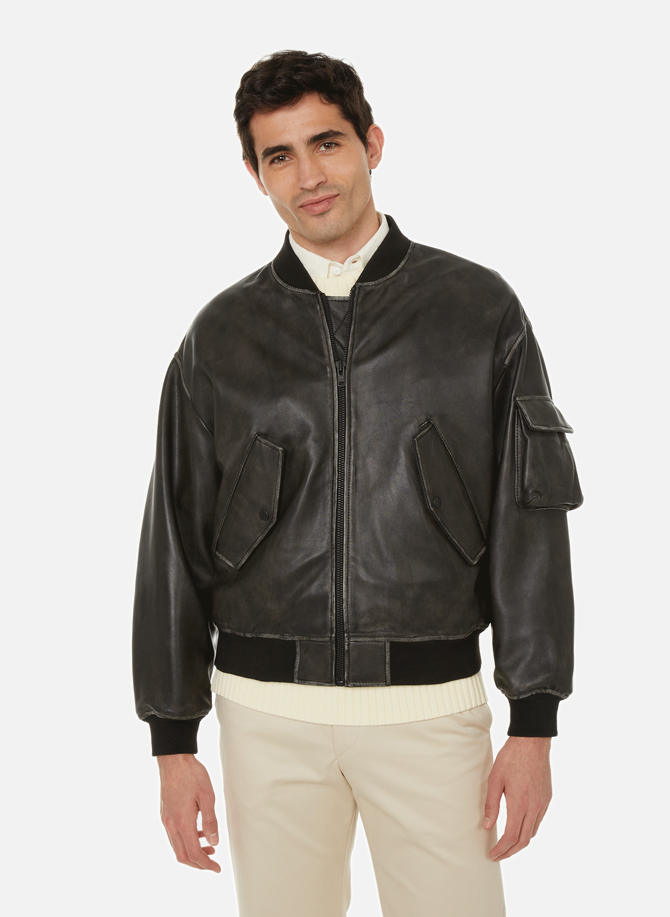 Leather bomber jacket  SAISON 1865