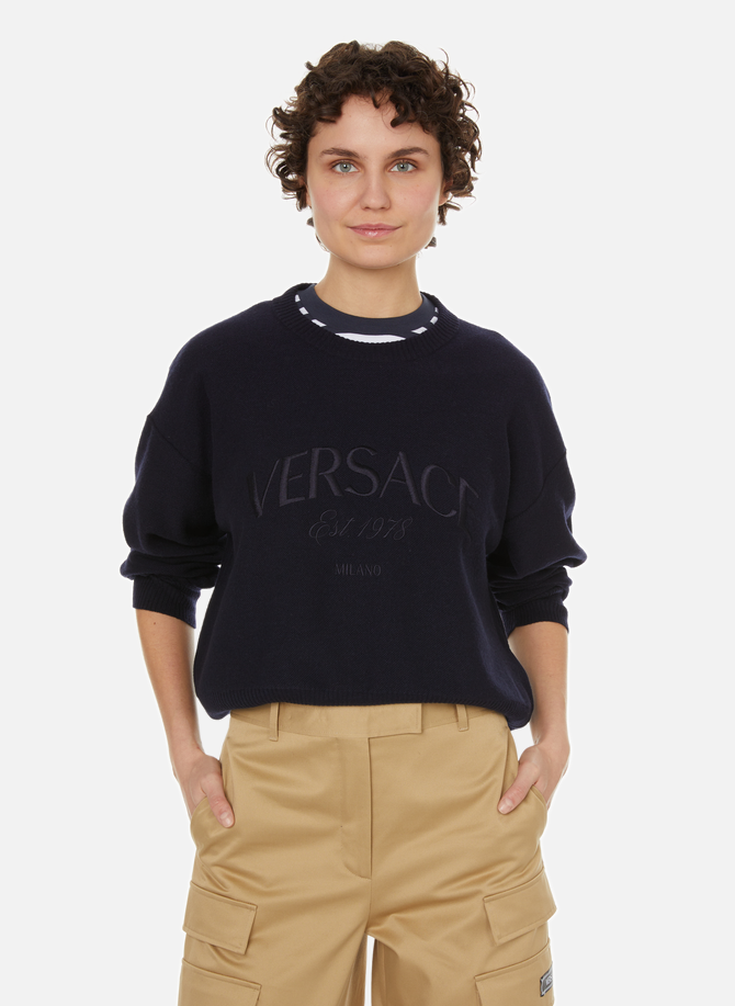 VERSACE wool and cashmere sweater