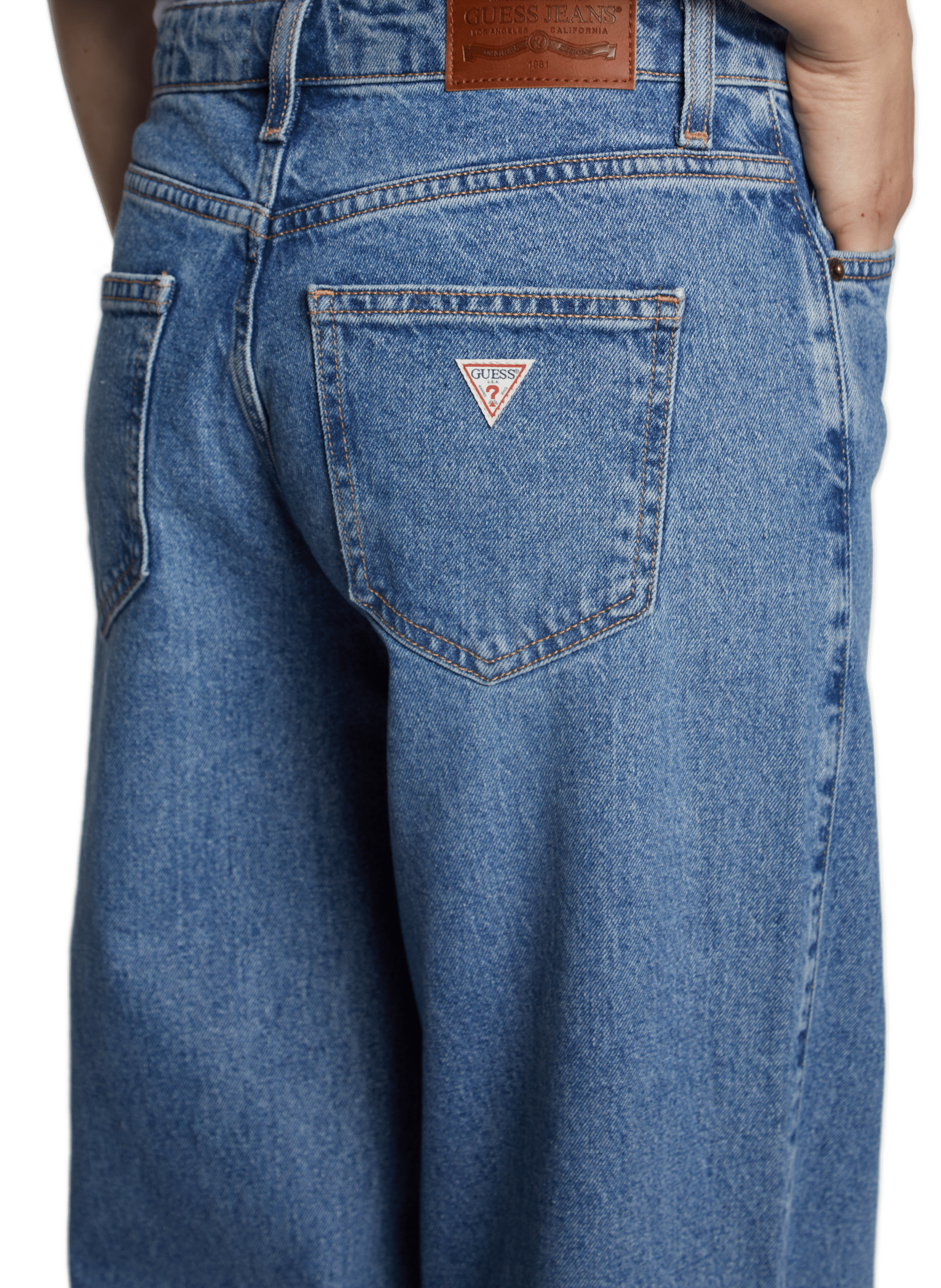 Jean droit GUESS Bleu