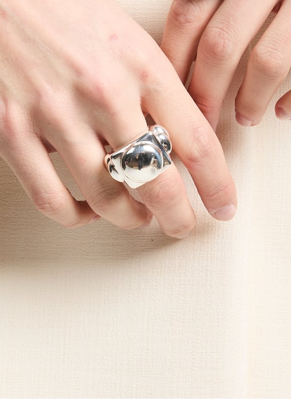 Bague All in Silver | Blanc by LA MANSO Bague All in Silver Blanc
