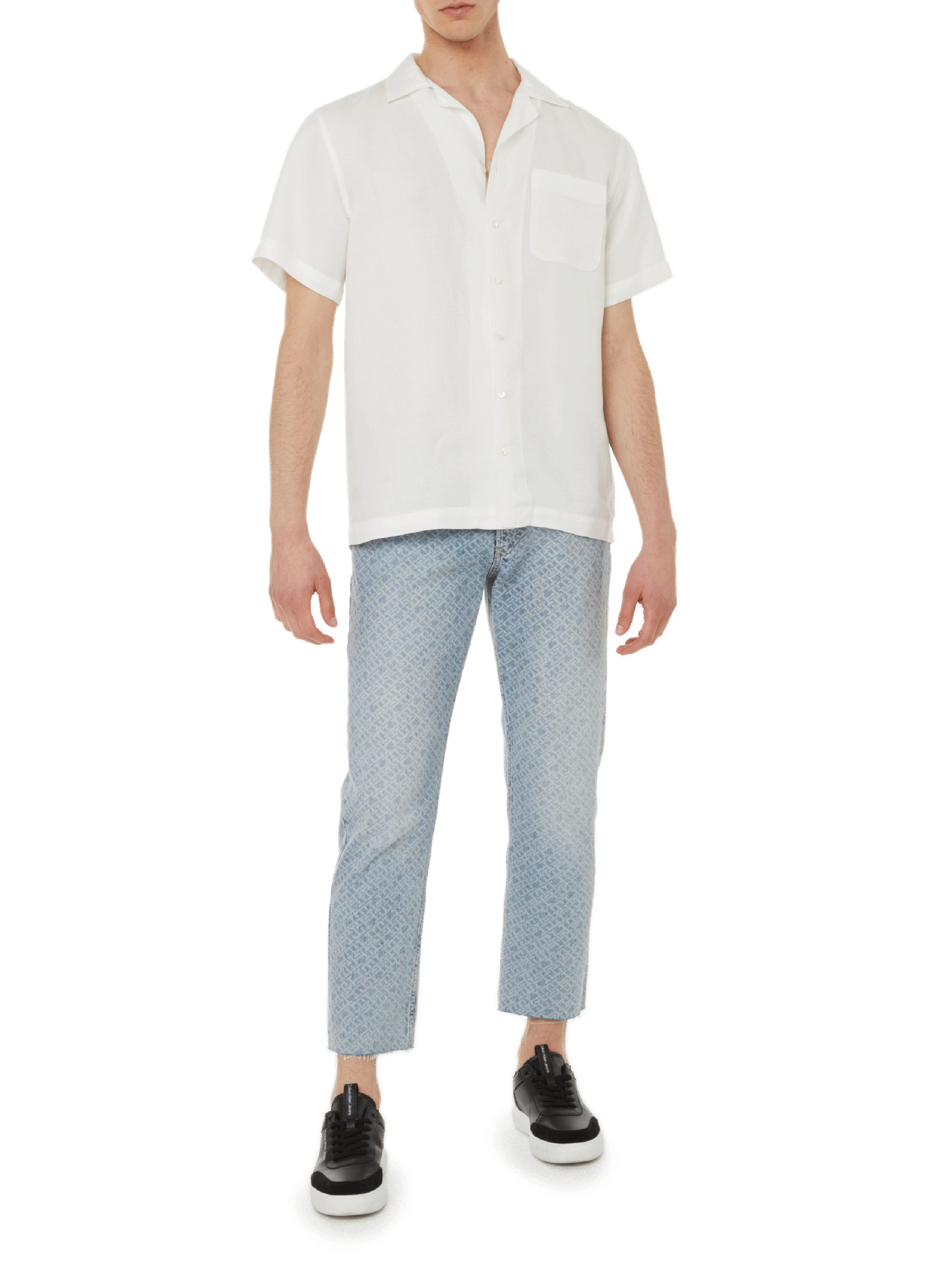 Barac linen and lyocell shirt EDITIONS 102 White