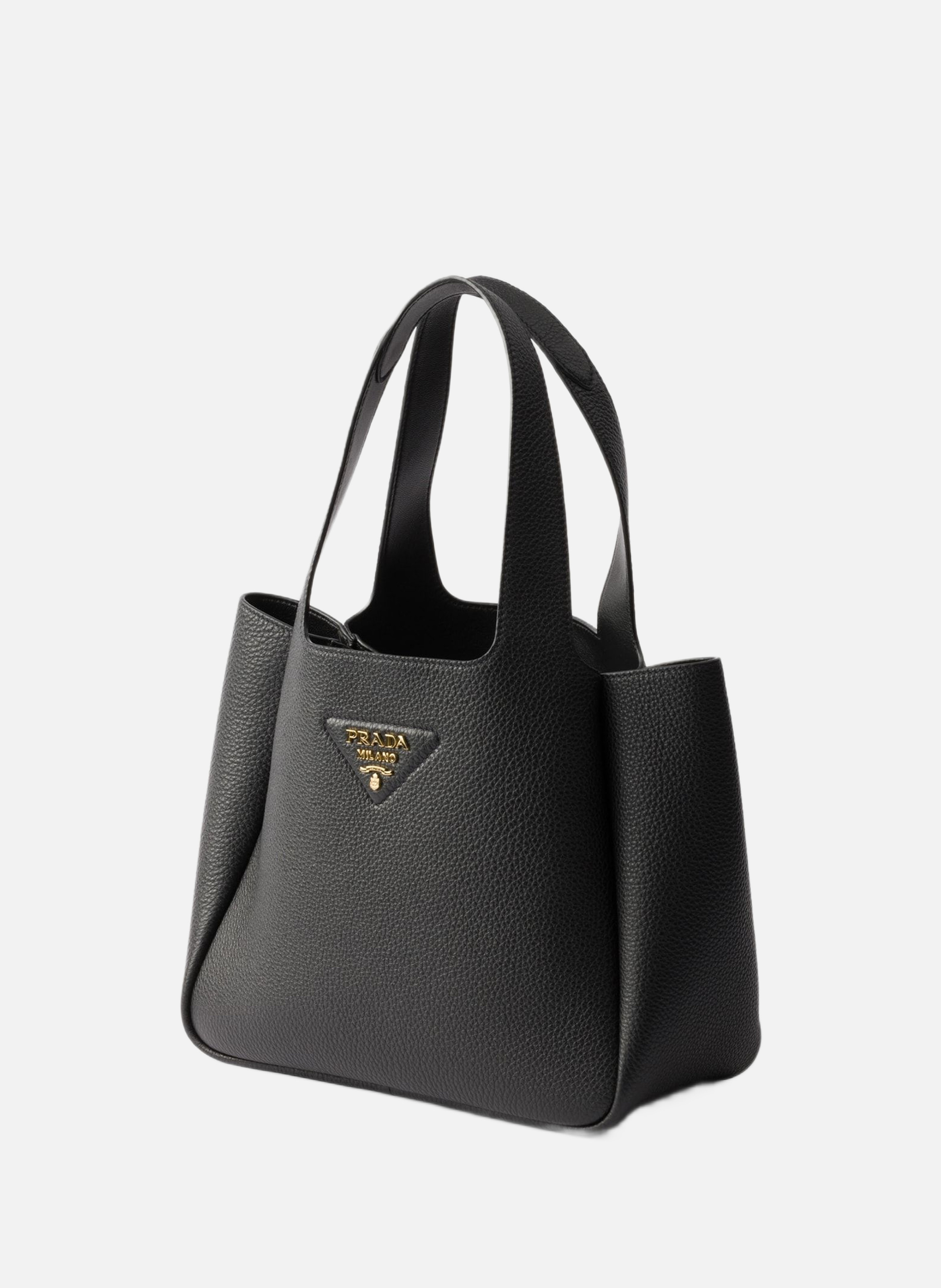 Petit cabas en cuir PRADA Noir