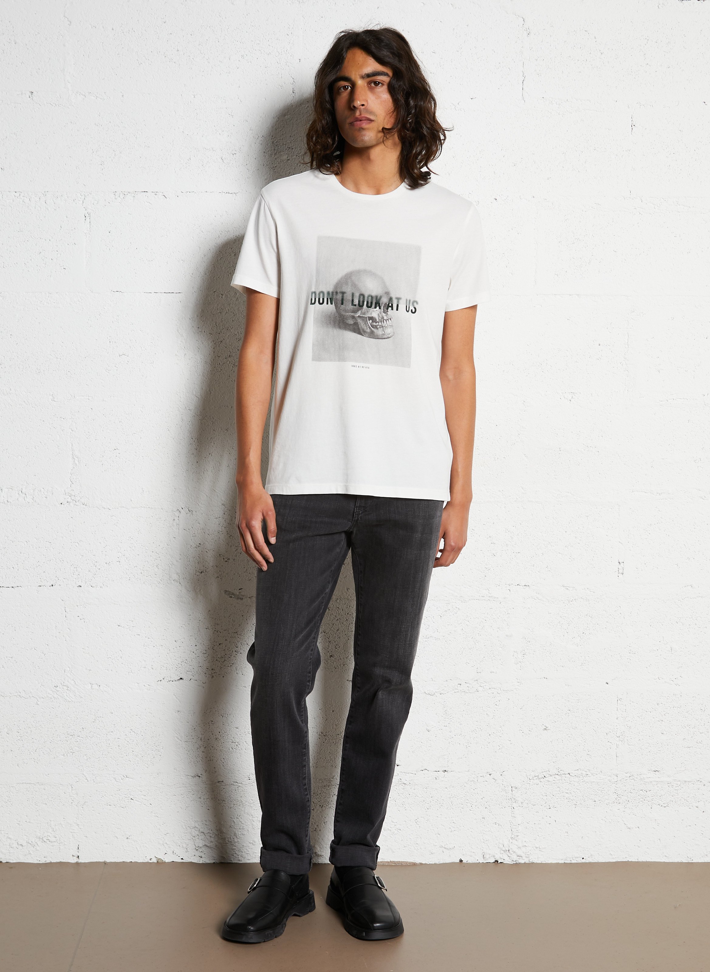 Jean slim en coton mélangé bruce IKKS Gris