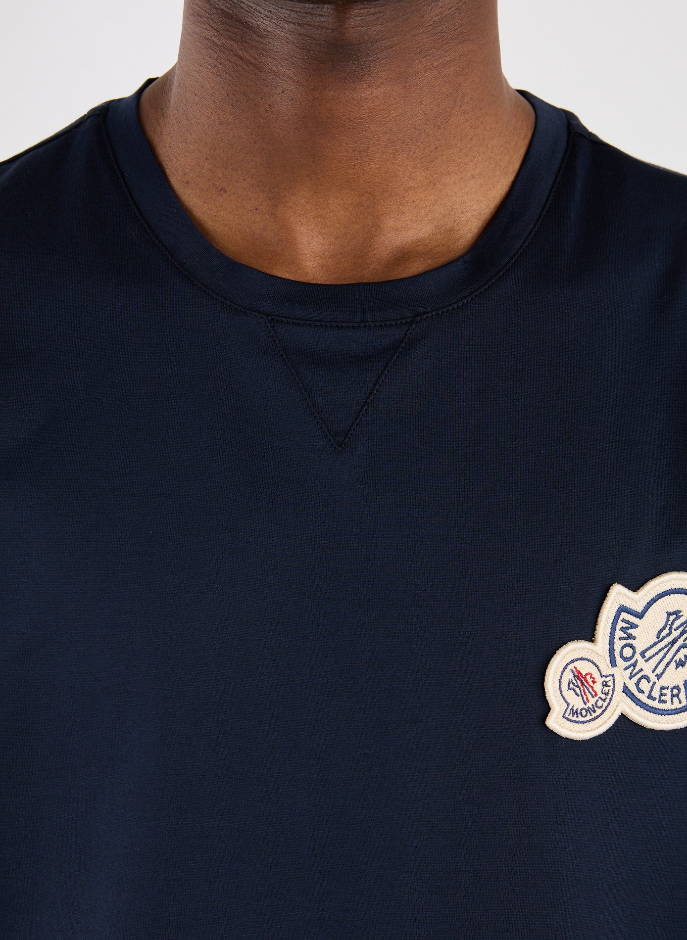 Classic Cotton T-Shirt MONCLER Blue