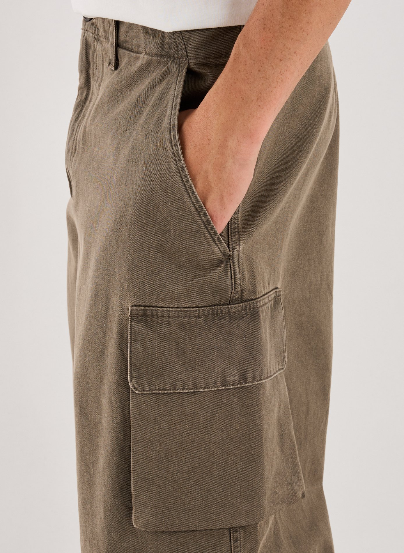 Solid cotton cargo pants OUR LEGACY Brown