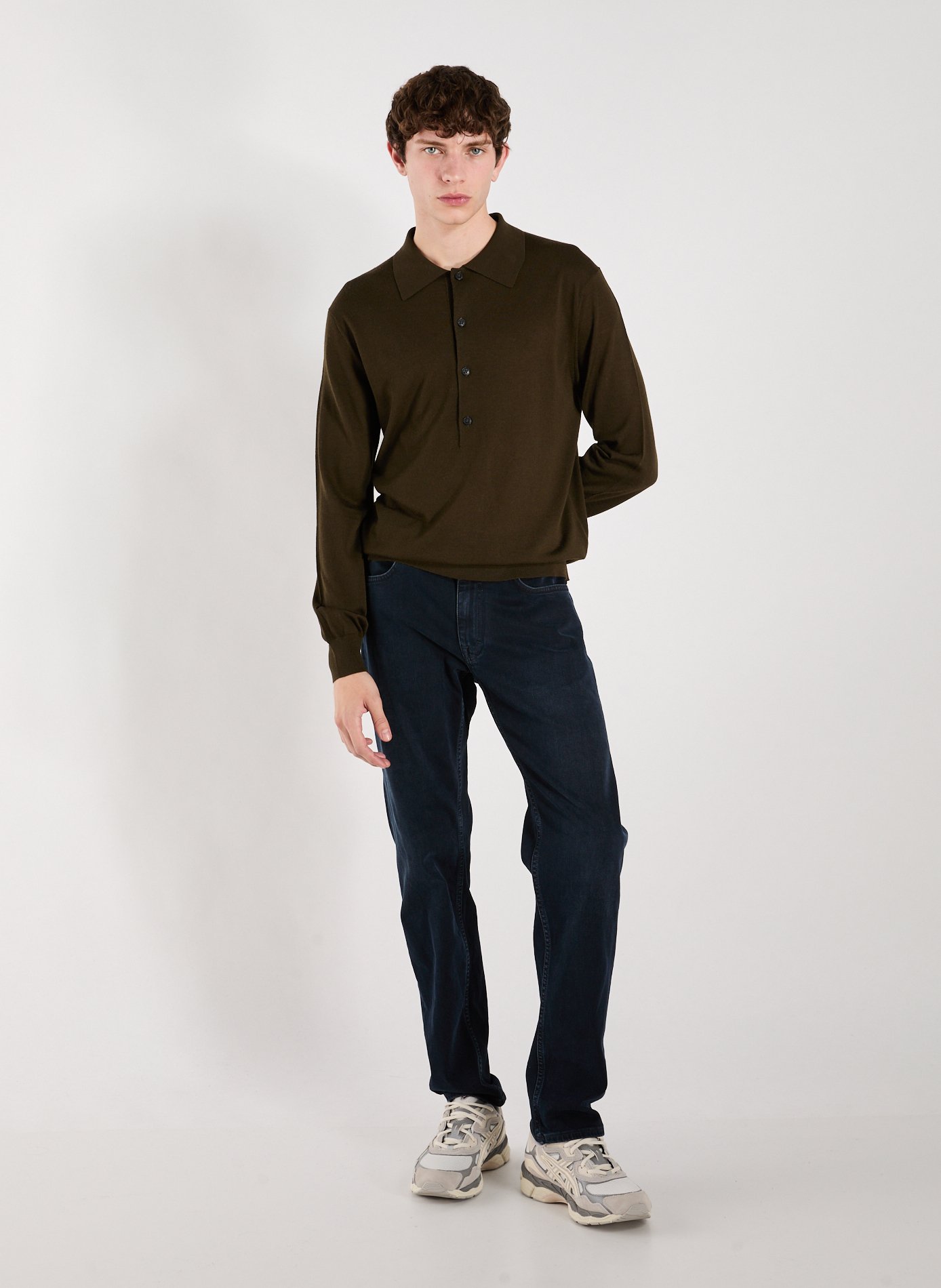 Polo à manches longues CLOSED Vert