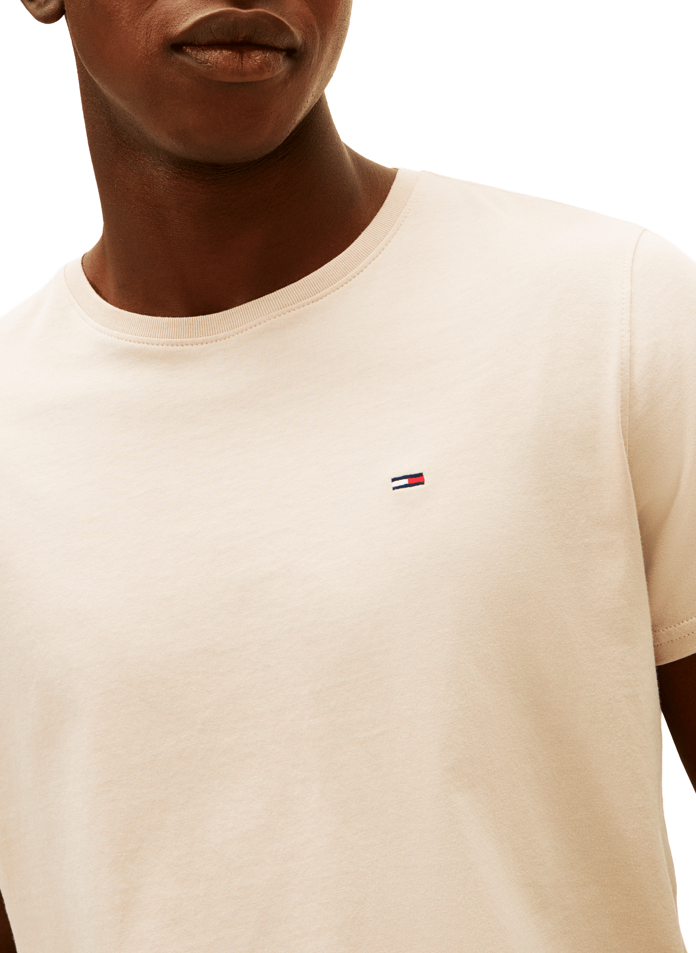 Classic Cotton T-Shirt TOMMY HILFIGER Beige