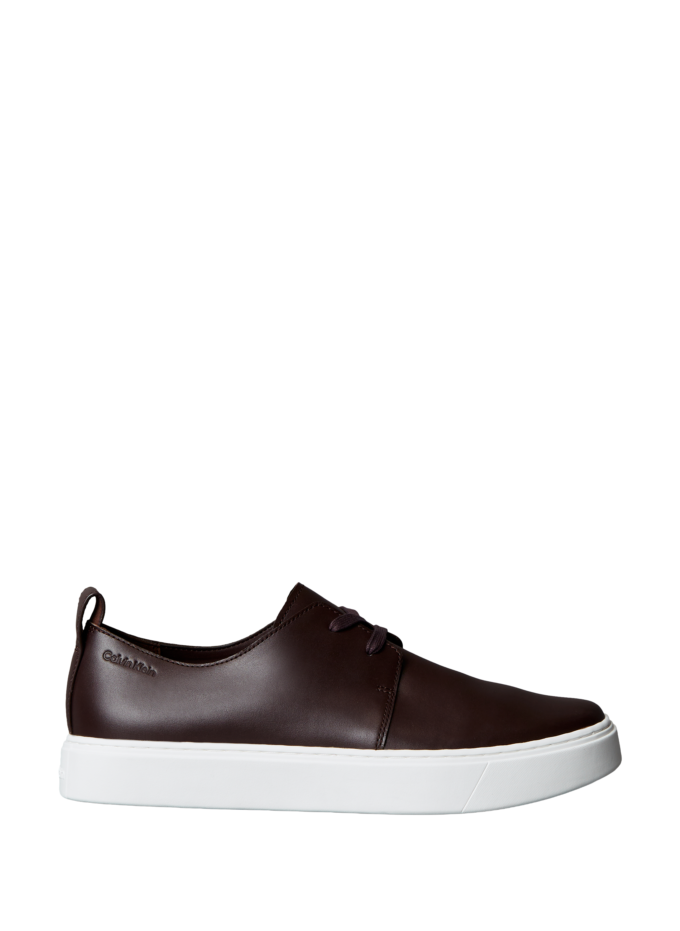 CALVIN KLEIN Low-top sneakers in smooth leather Red