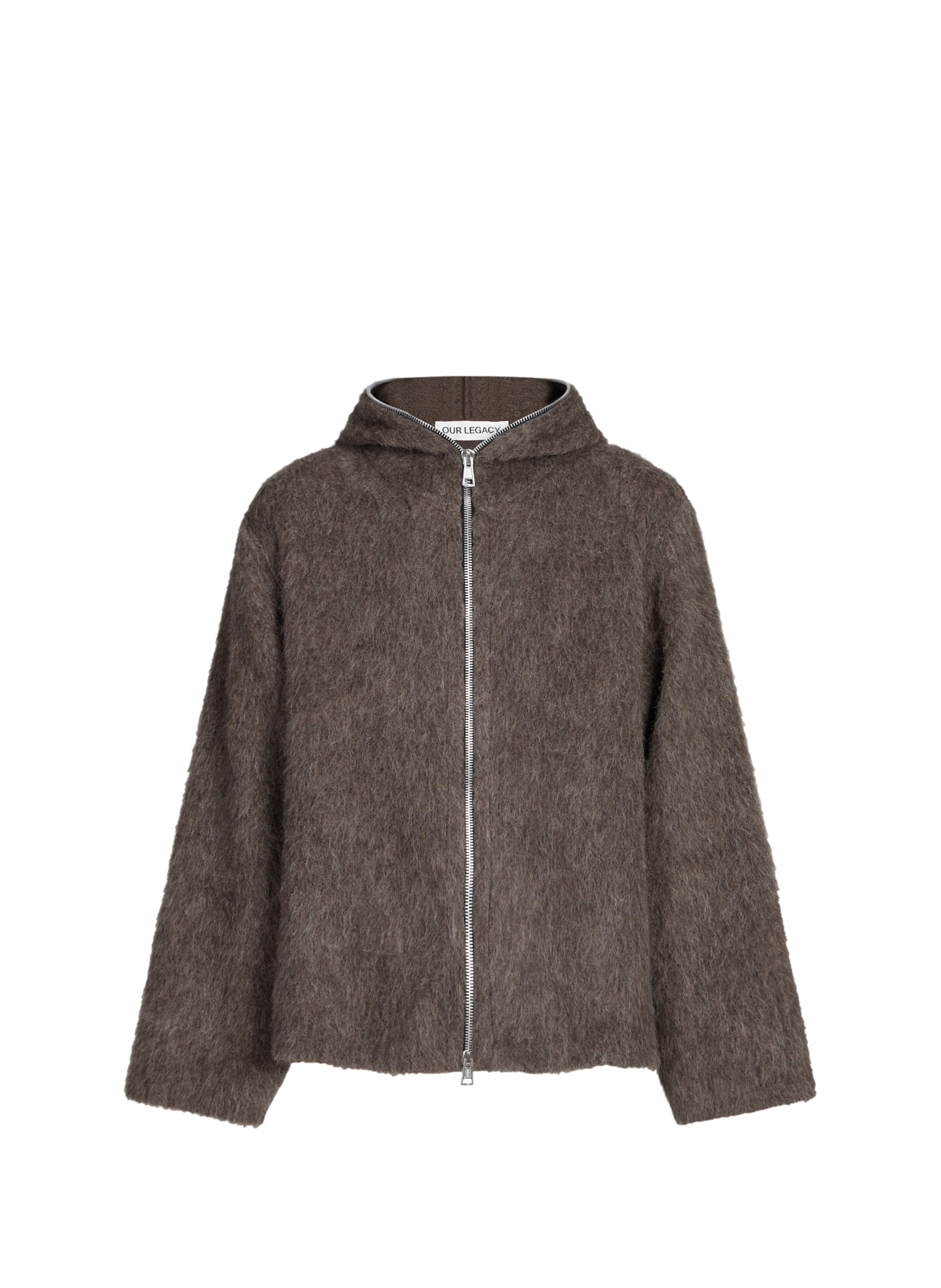 OUR LEGACY Sweat zippé à capuche Gris