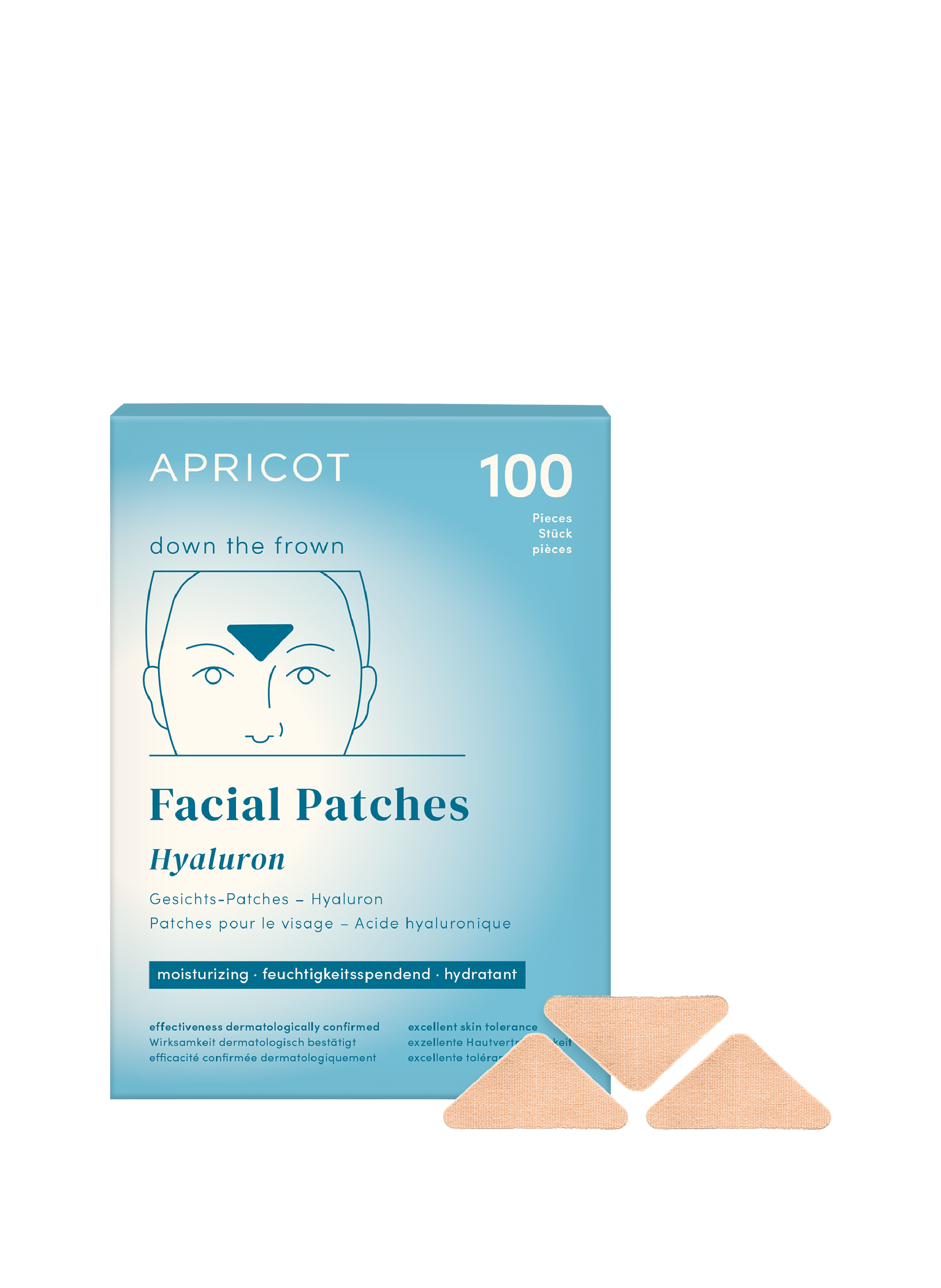 Patchs visage à l’acide hyaluronique APRICOT No color
