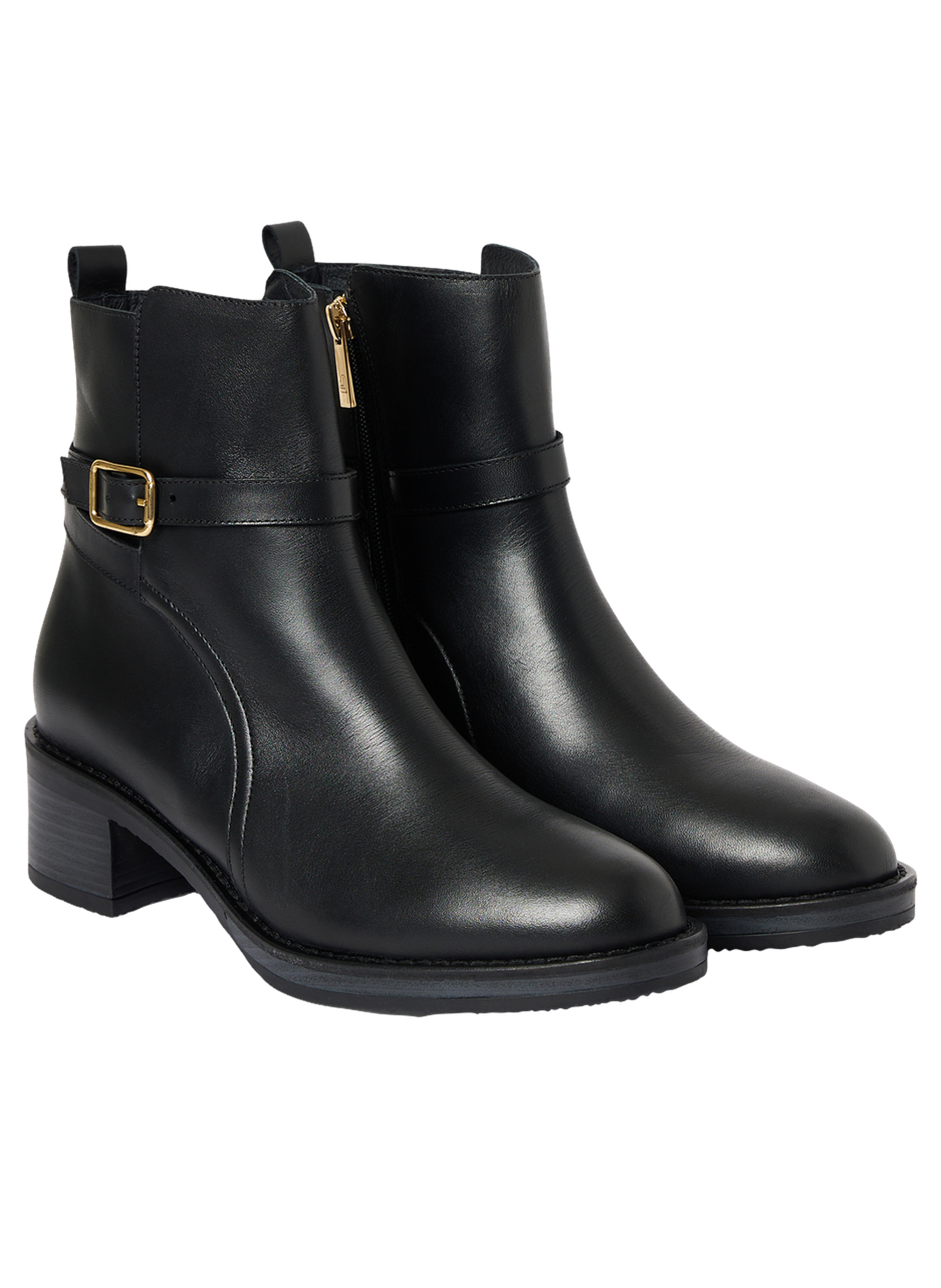 Boots en cuir à sangle - paul PABLO Noir