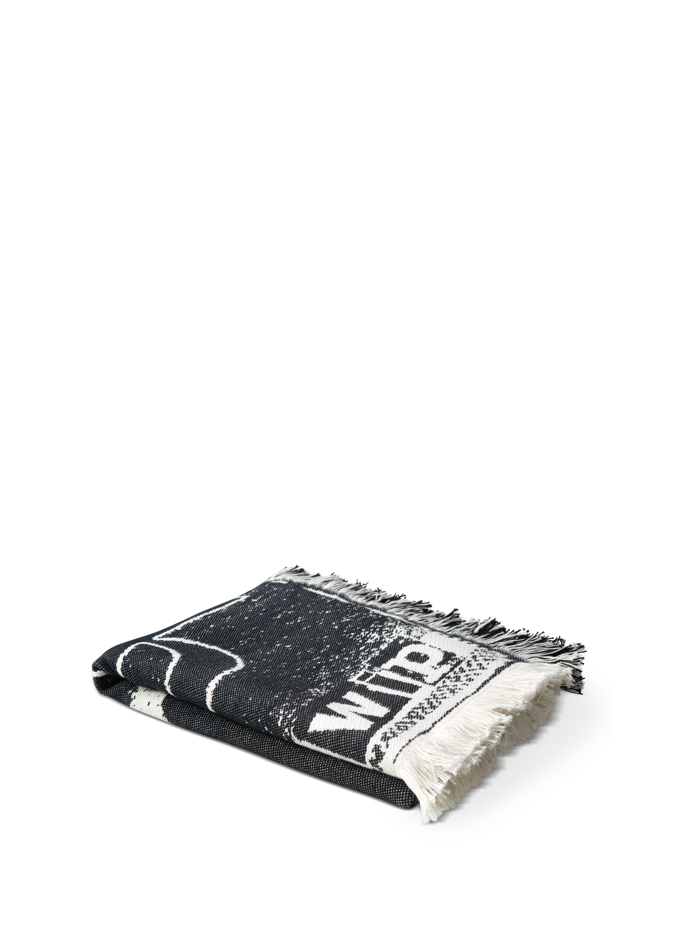 Woven jacquard Letterpress blanket CARHARTT WIP Black