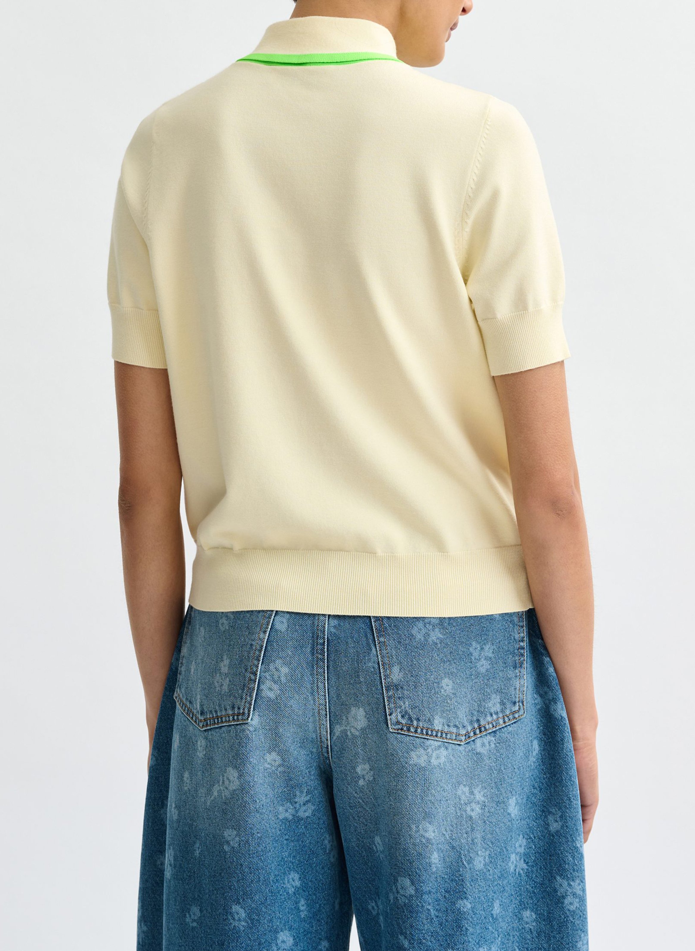 Polo col noué Jonda ESSENTIEL ANTWERP Blanc