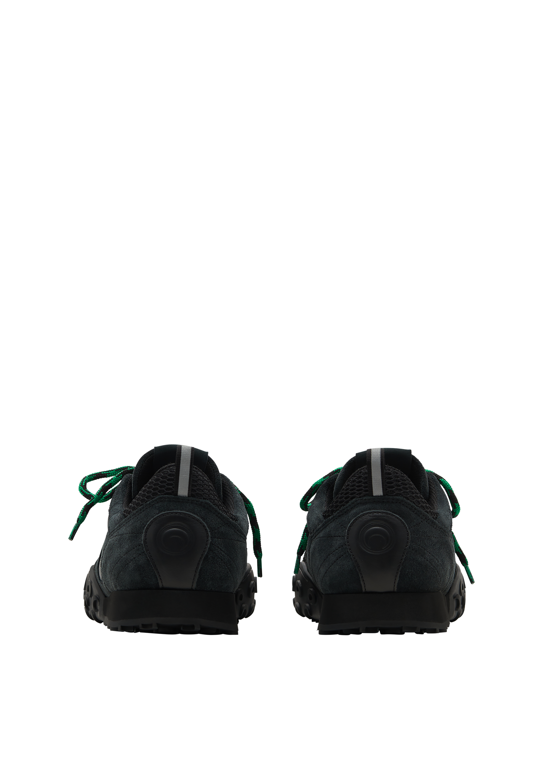 Baskets à bout carré en cuir ms rise MARINE SERRE Noir