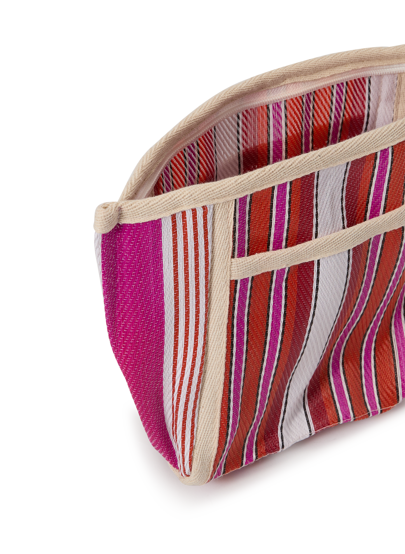 Striped clutch AU PRINTEMPS PARIS Pink