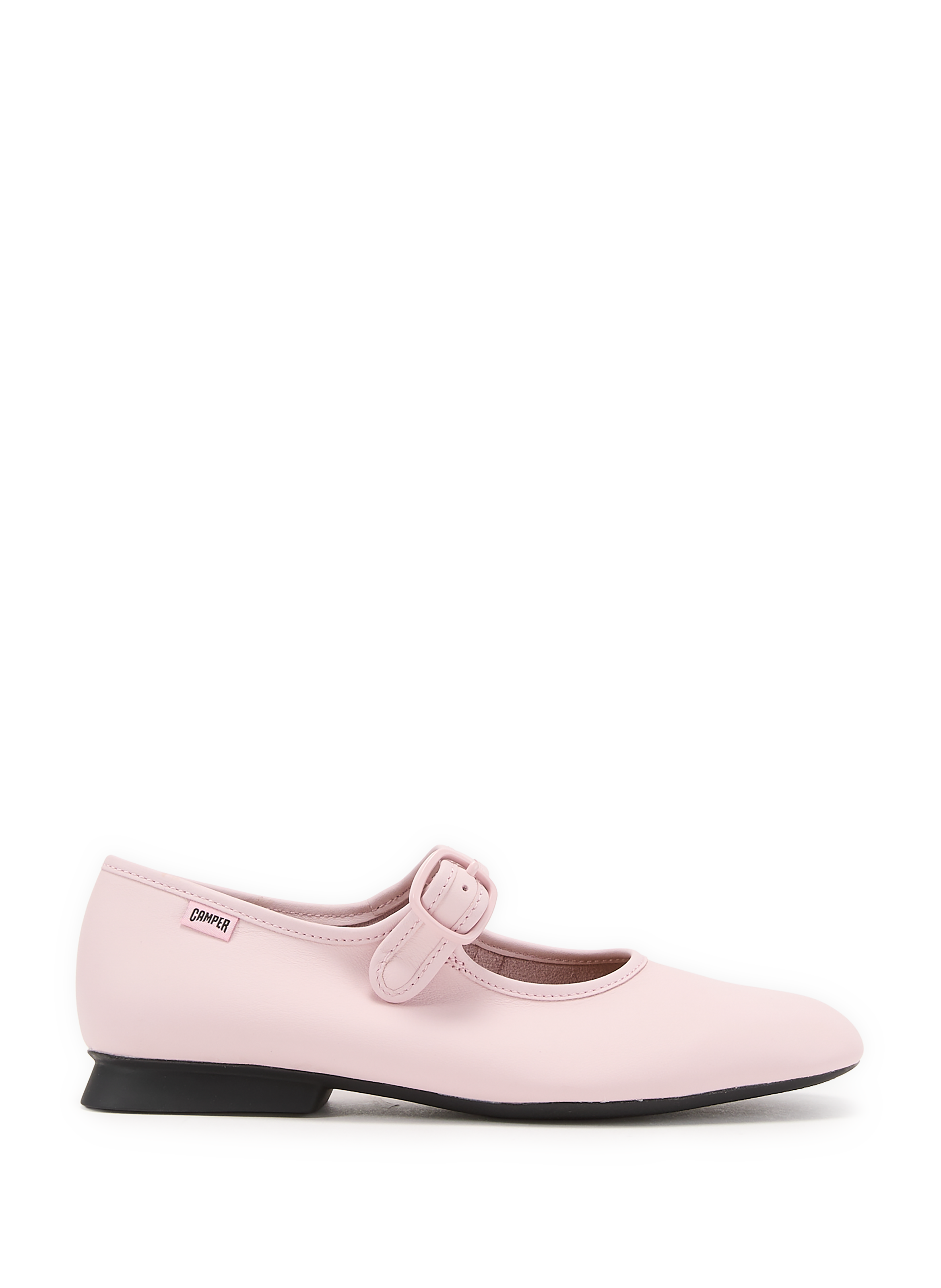 Ballet flats with adjustable buckle in leather CAMPER Pink
