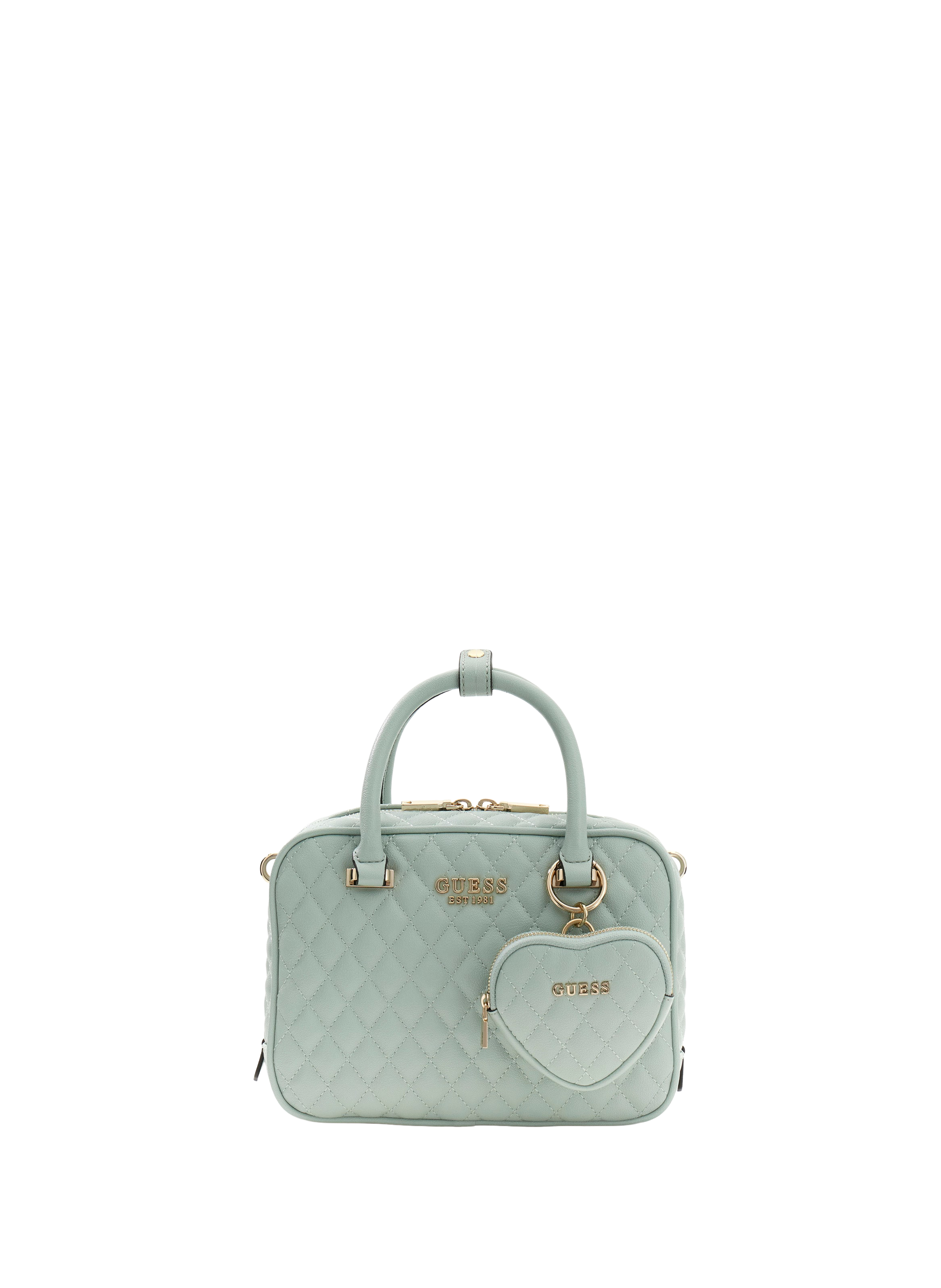 Sac Atabey matelassé avec pochette coeur GUESS Vert