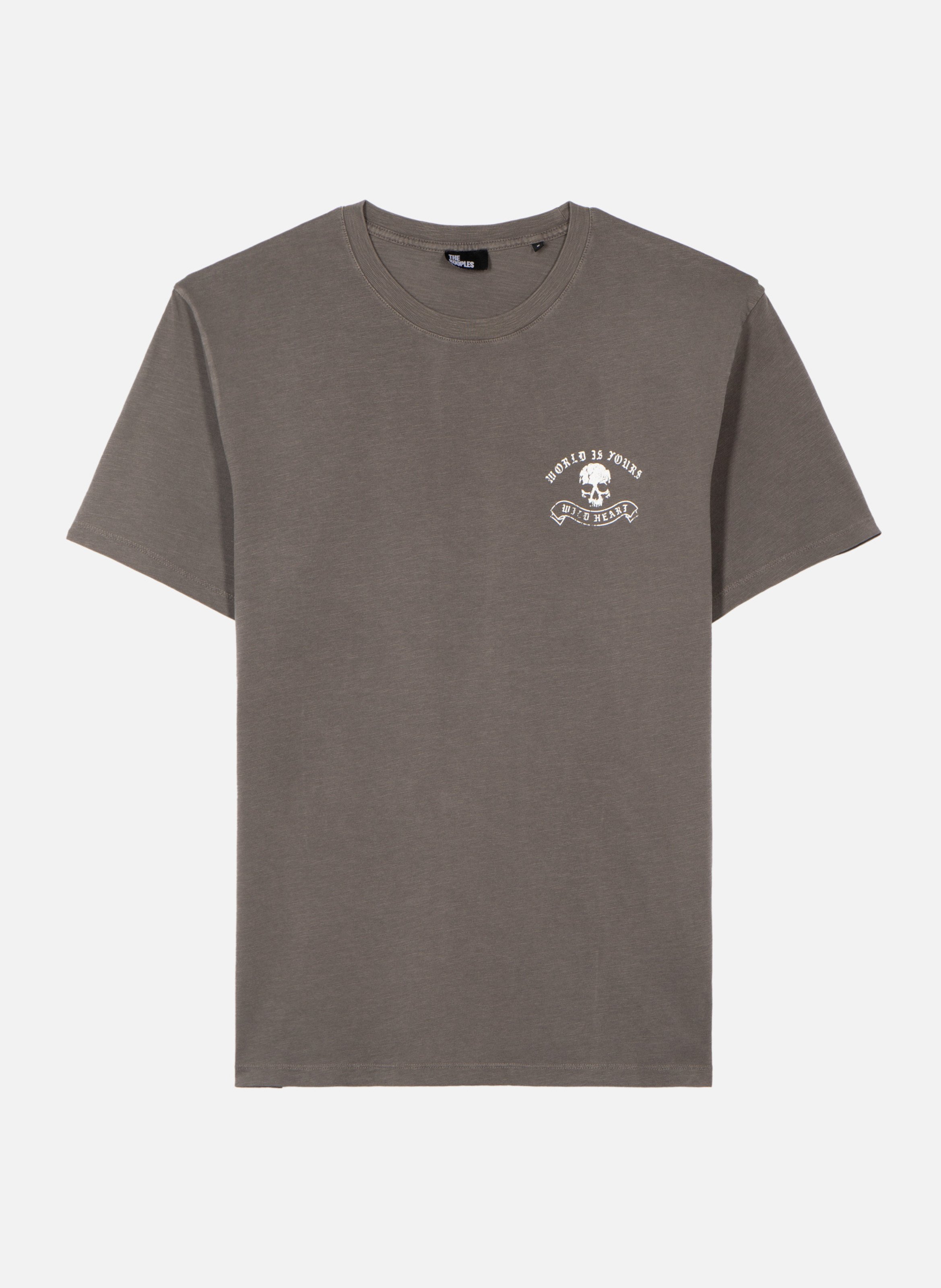 T-shirt avec sérigraphie skull THE KOOPLES Gris