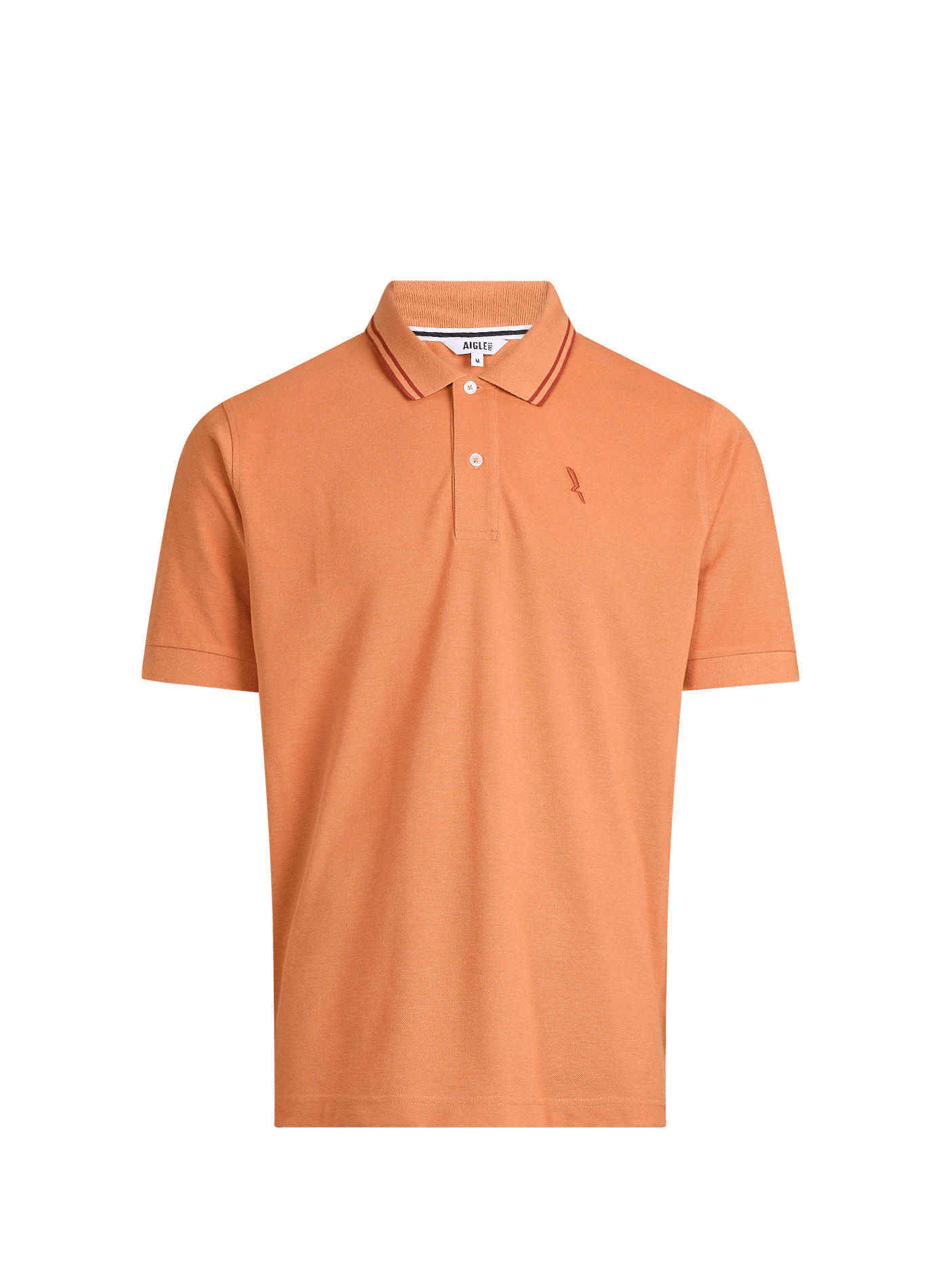 Short-sleeved polo shirt in blended cotton AIGLE Orange
