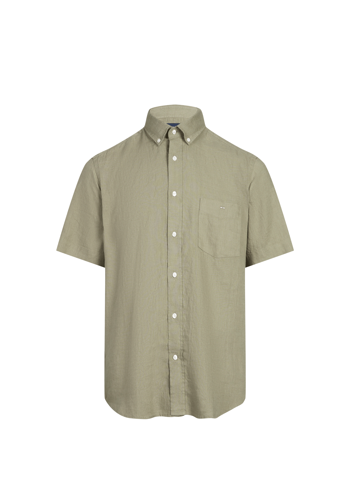 Chemise droite boutonnée en lin EDEN PARK Beige
