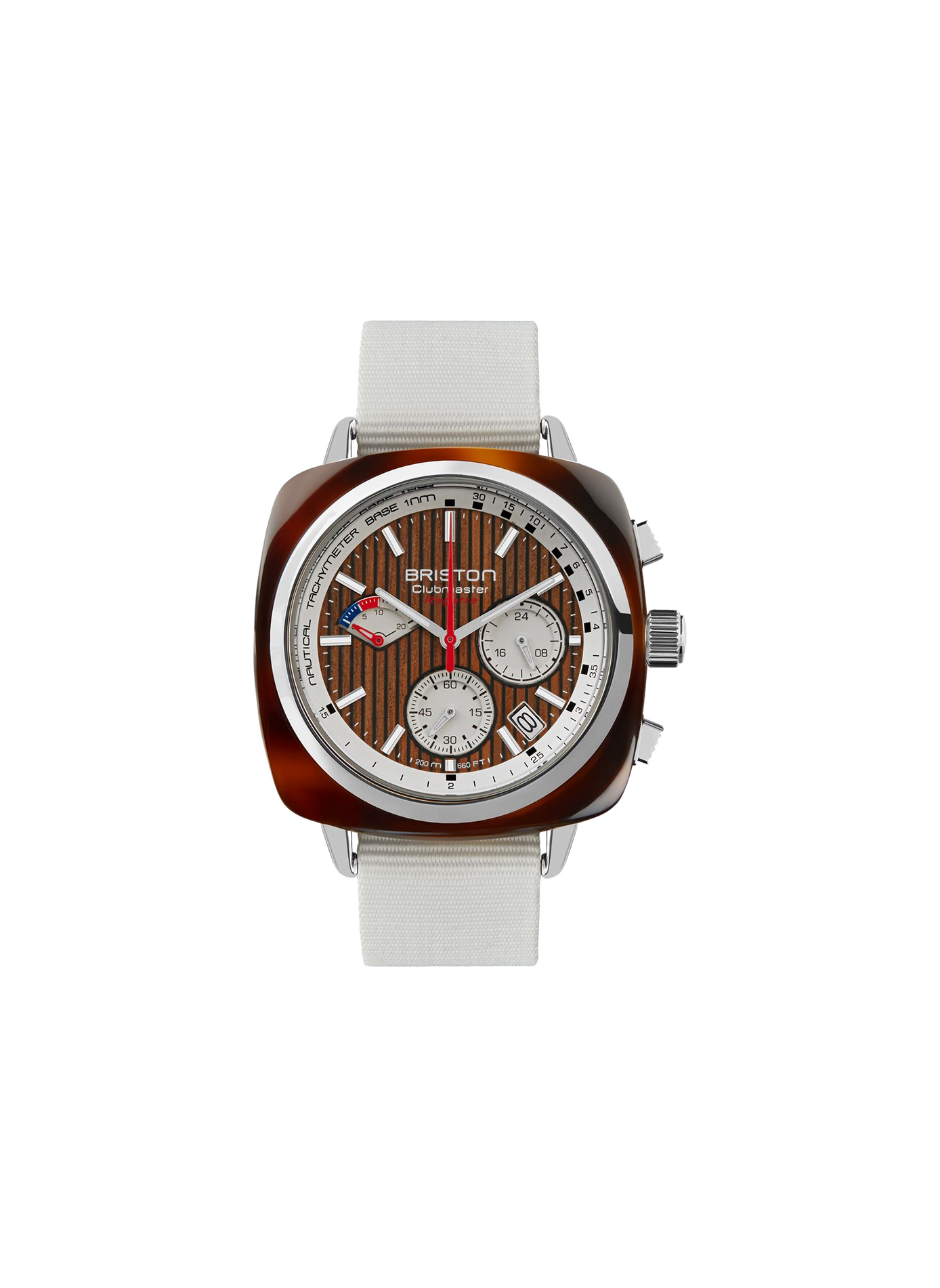 Montre Clubmaster Regatta en nylon BRISTON Marron