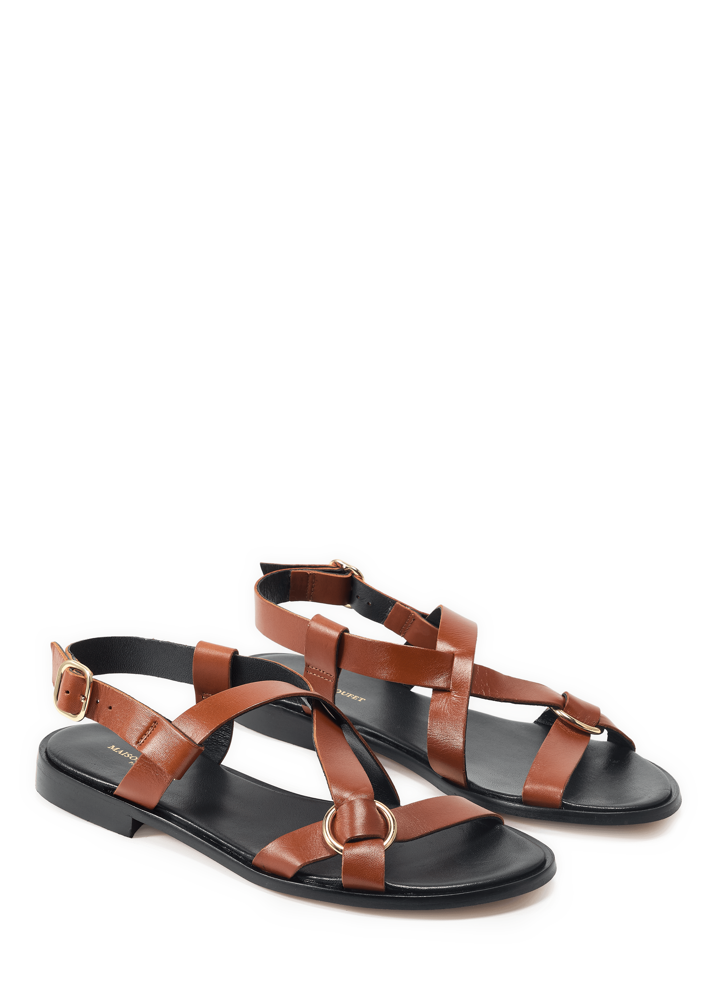 Sandales Maelys en cuir MAISON TOUFET Marron