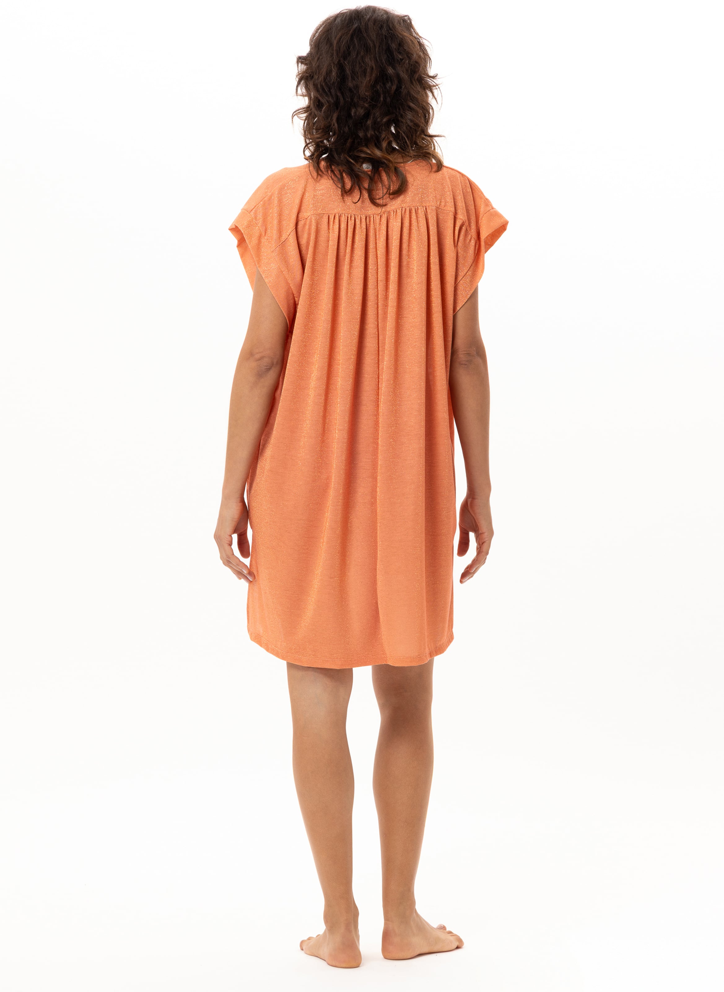 Kaftan en maille lurex coco 240 LE CHAT Orange