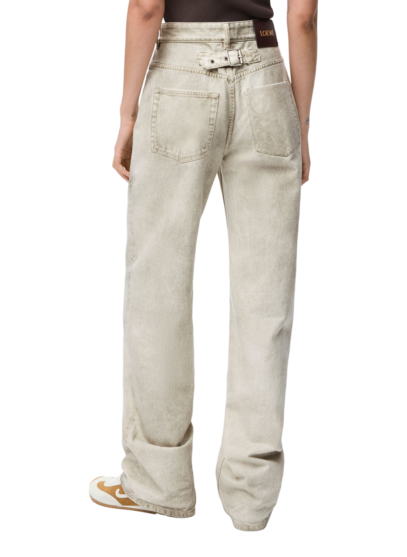 Straight leg cotton denim jeans LOEWE Grey
