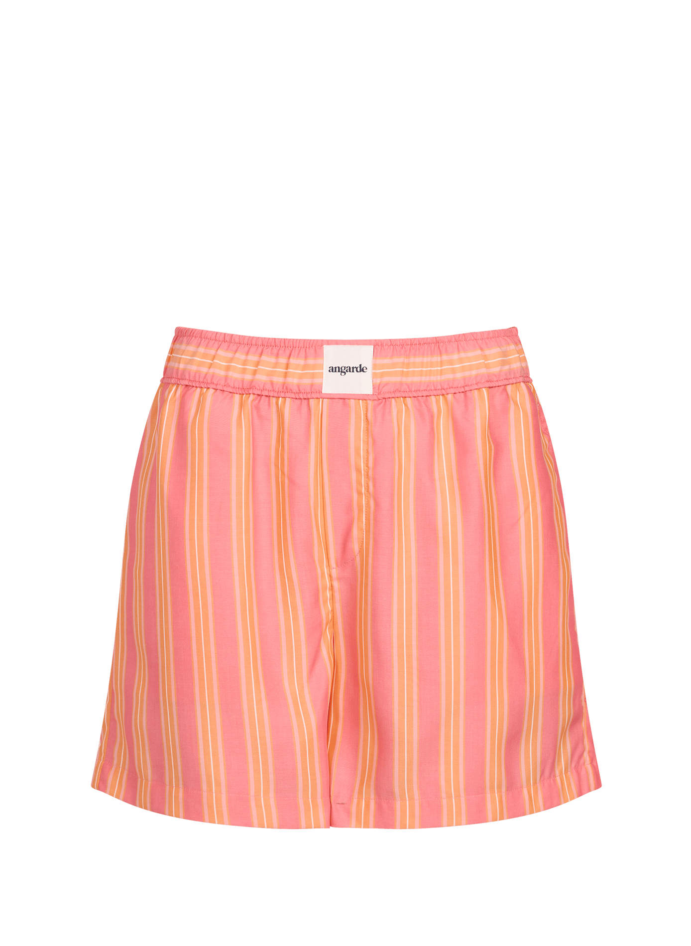 Striped shorts with elasticated waist in lyocell ANGARDE Pink