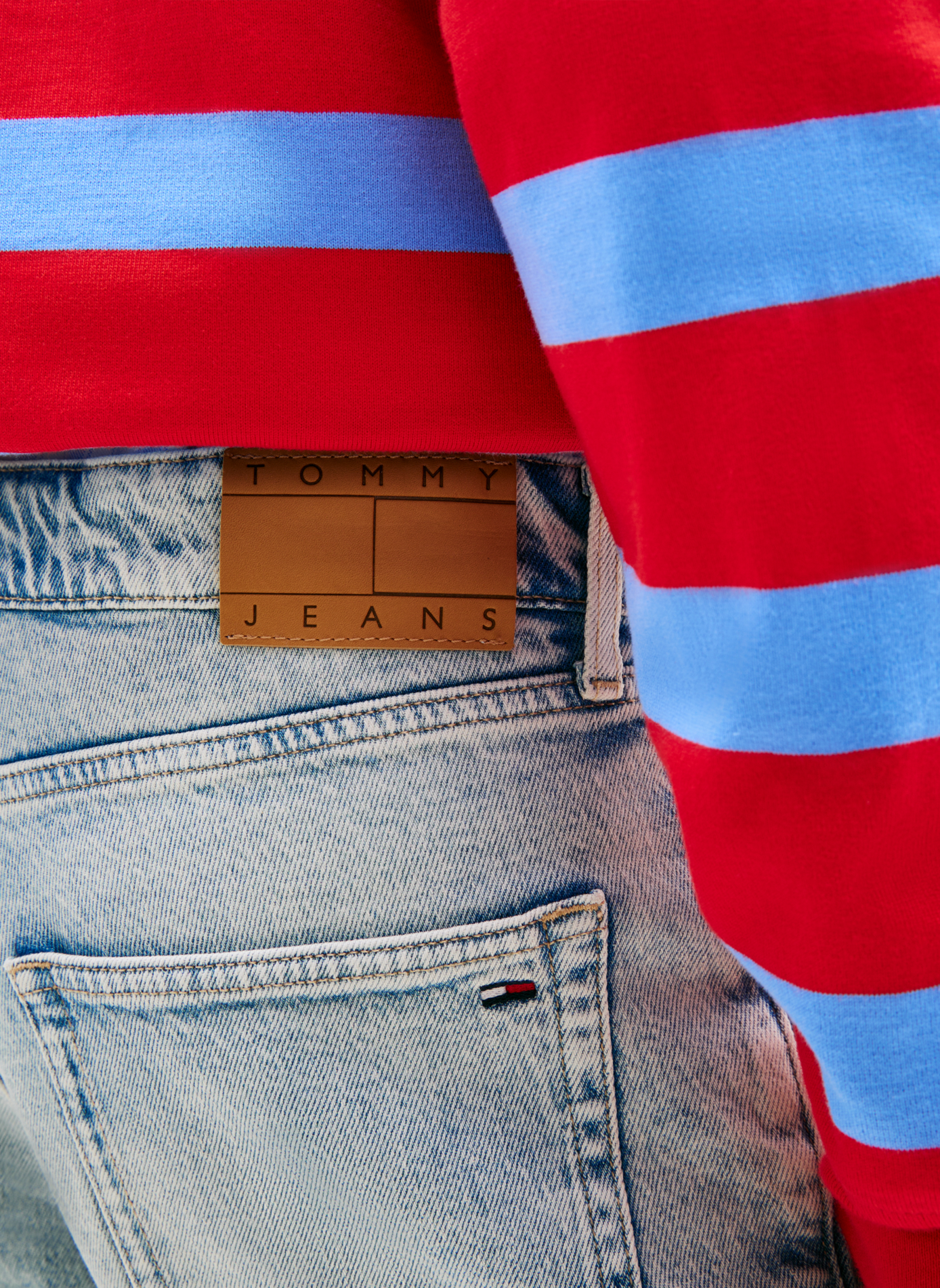 Short slim Scanton in blended cotton TOMMY HILFIGER Blue