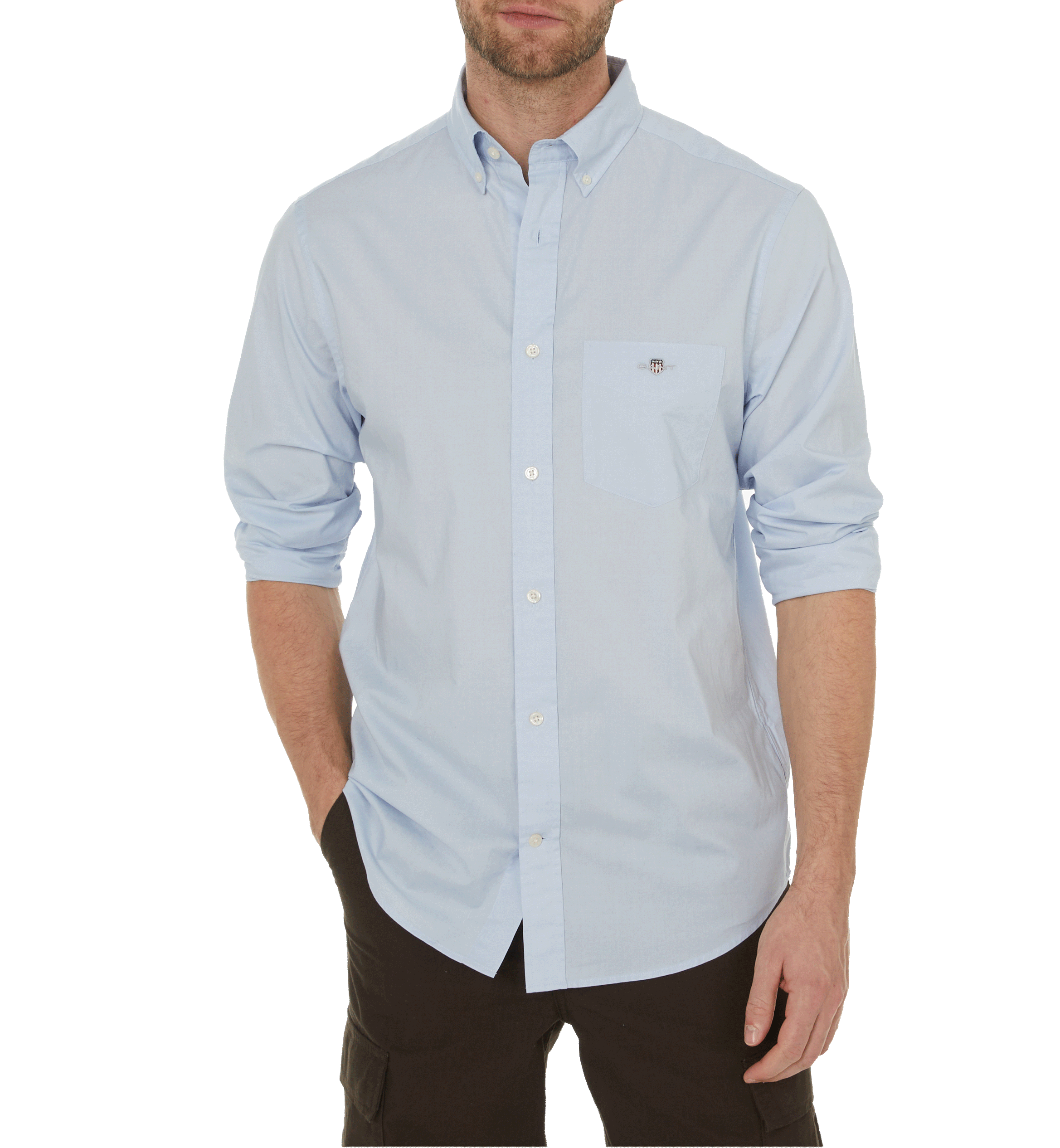 Cotton shirt GANT Blue