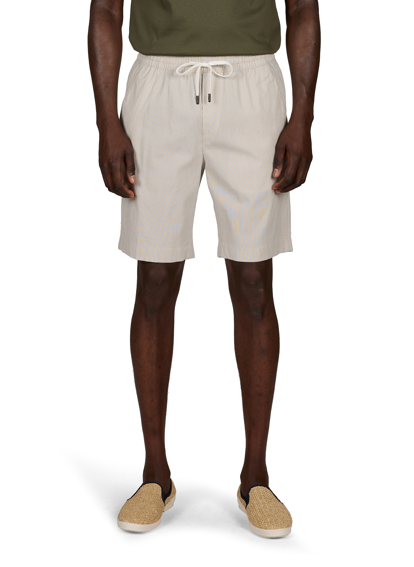 Kurzes Regular-Streifenhemd STRELLSON Beige