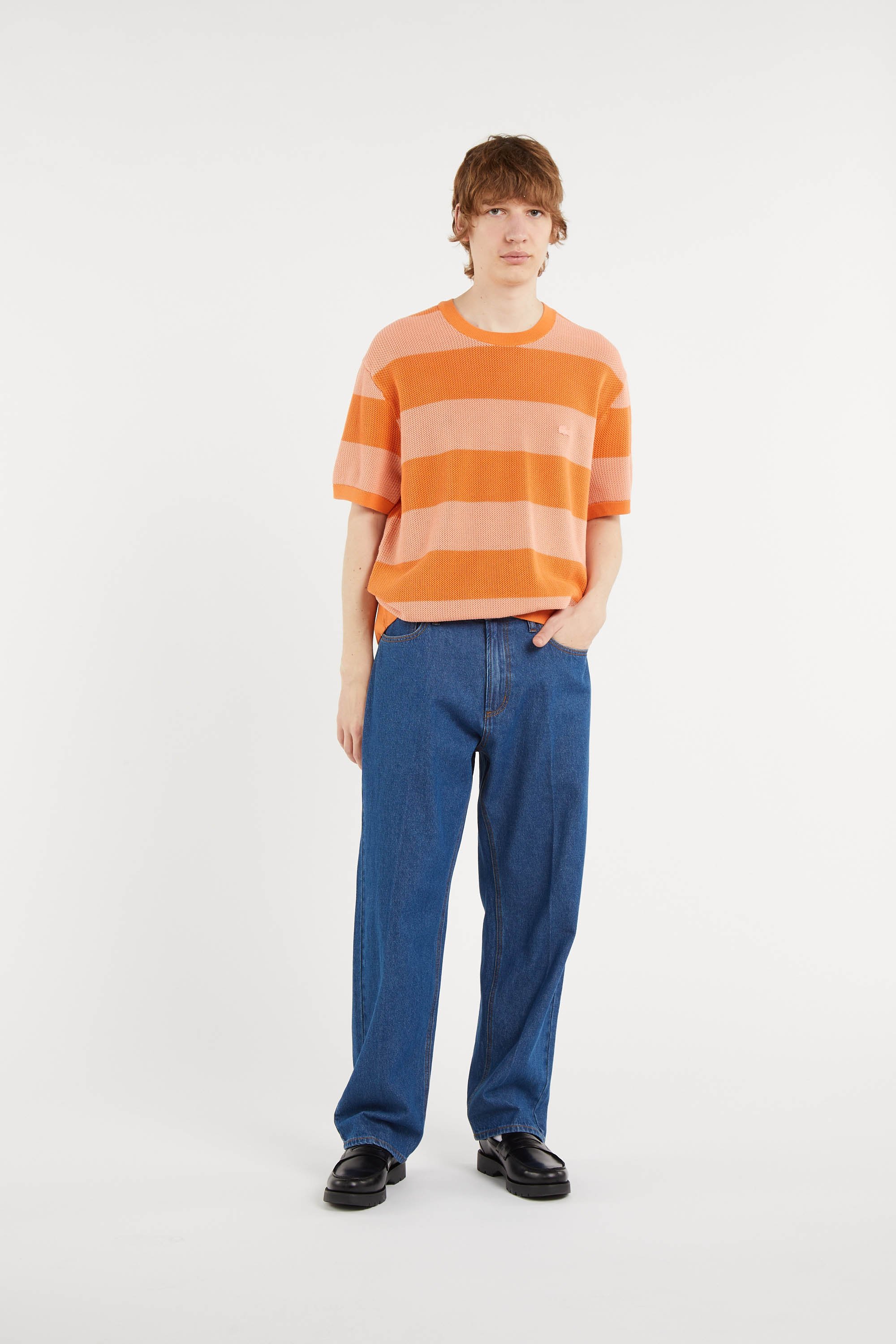 T-shirt tricot LACOSTE Orange