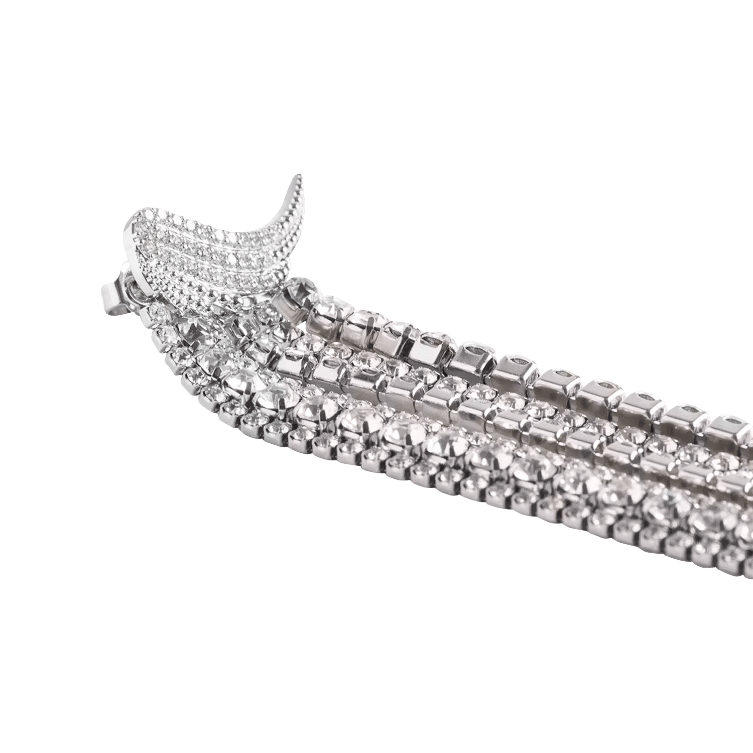 Boucles d'oreilles pendantes rock ZADIG&VOLTAIRE Argent