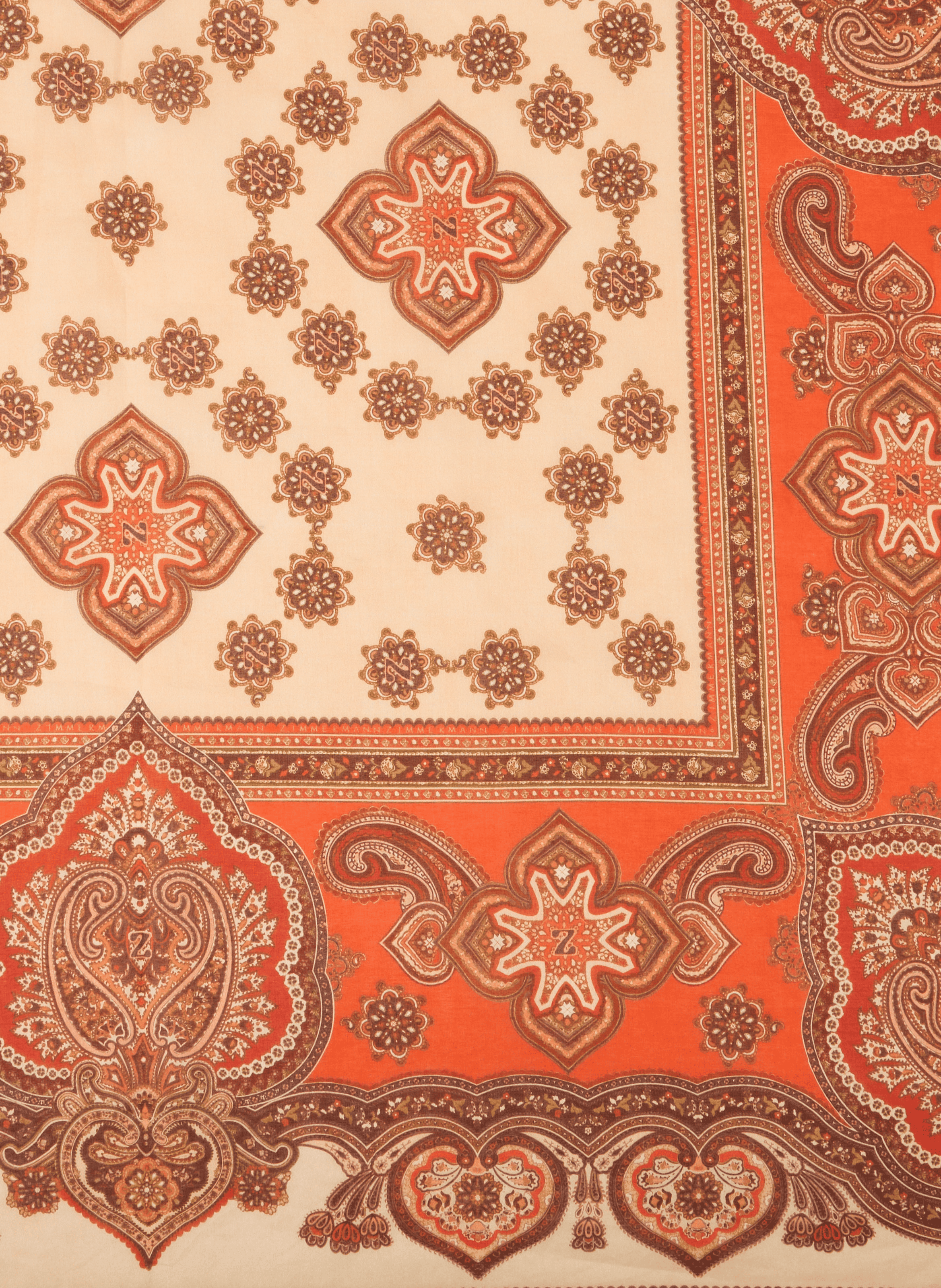 Paréo imprimé en coton ZIMMERMANN Orange