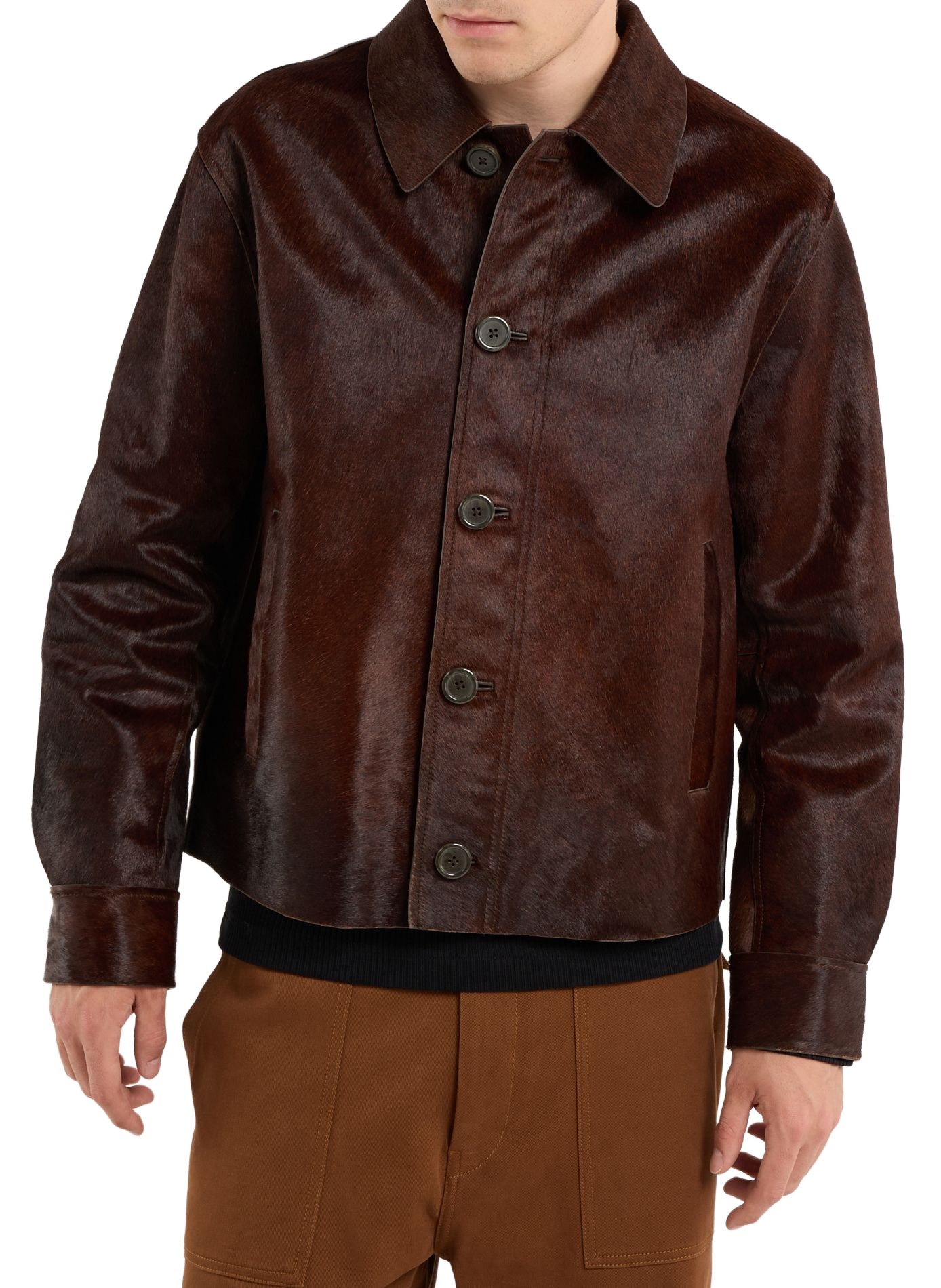 Iffu leather jacket SAISON 1865 Brown