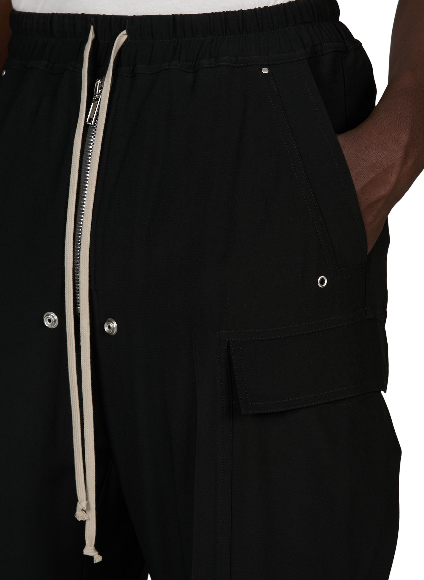 Pantalon large cargo Cargobelas RICK OWENS Noir