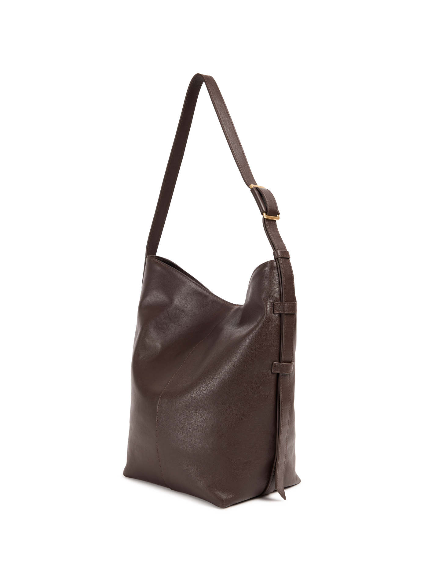 Schultertasche aus Leder NAT & NIN Braun