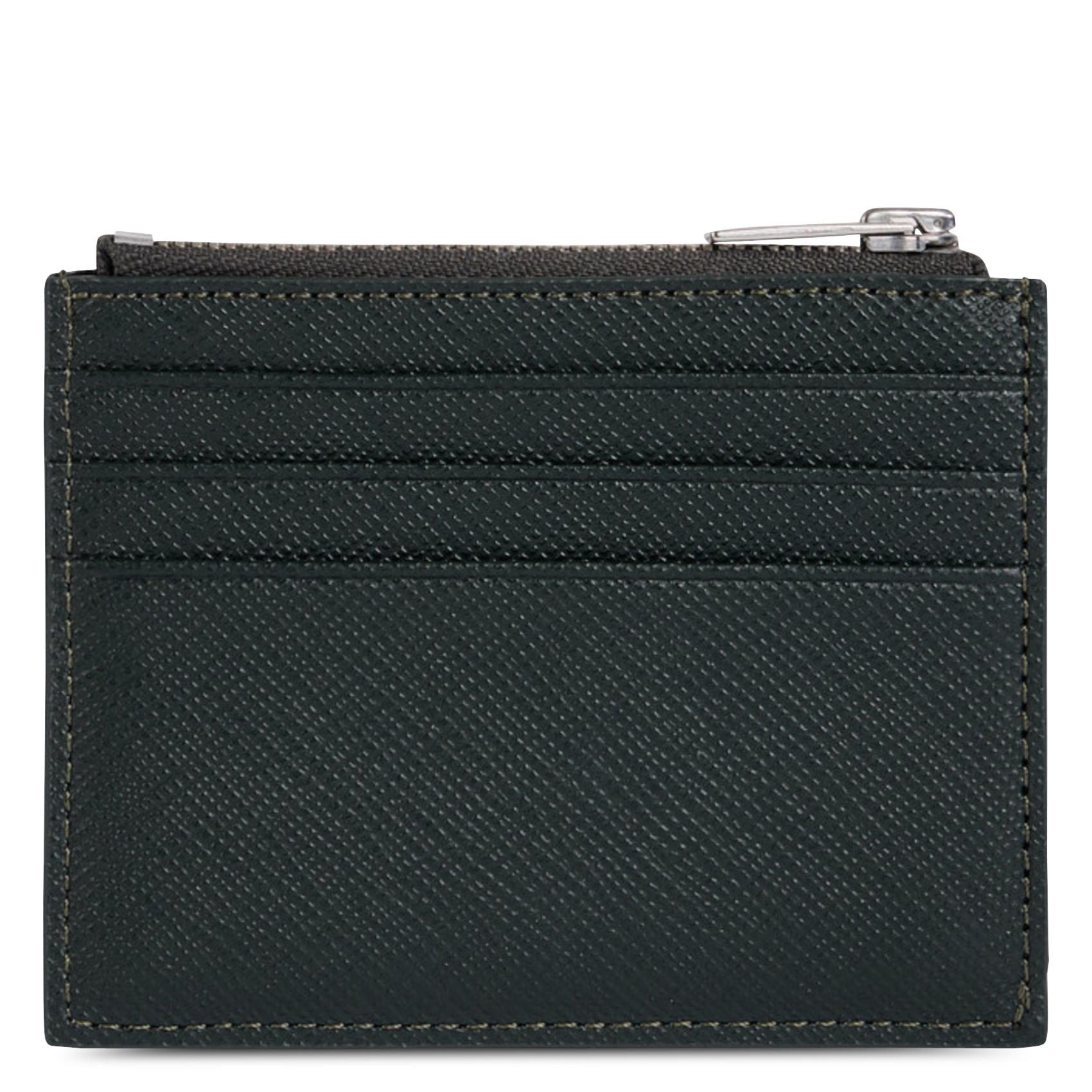 Porte-cartes texturé SANDRO Vert