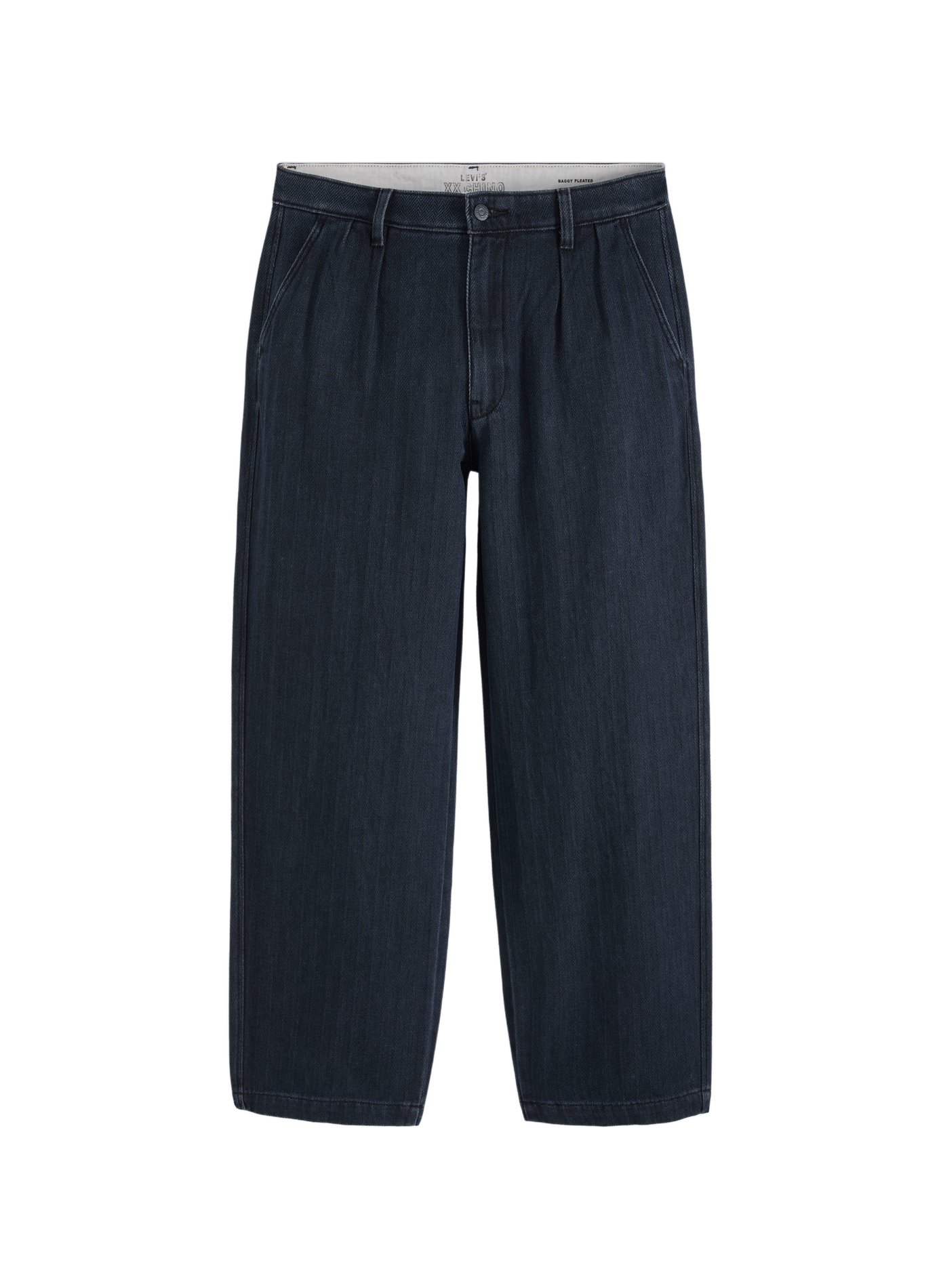 Wide high-waisted cotton trousers LEVI'S Blue